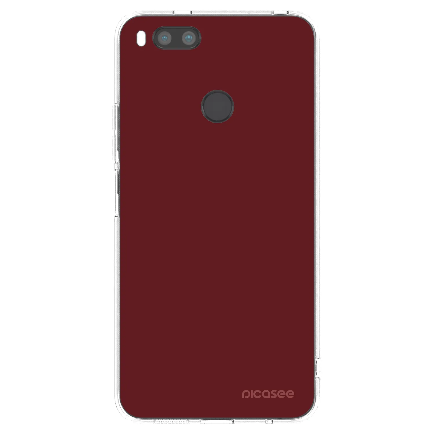 Picasee silikonowe przeźroczyste etui na Xiaomi Mi A1 Global - Red Bliss