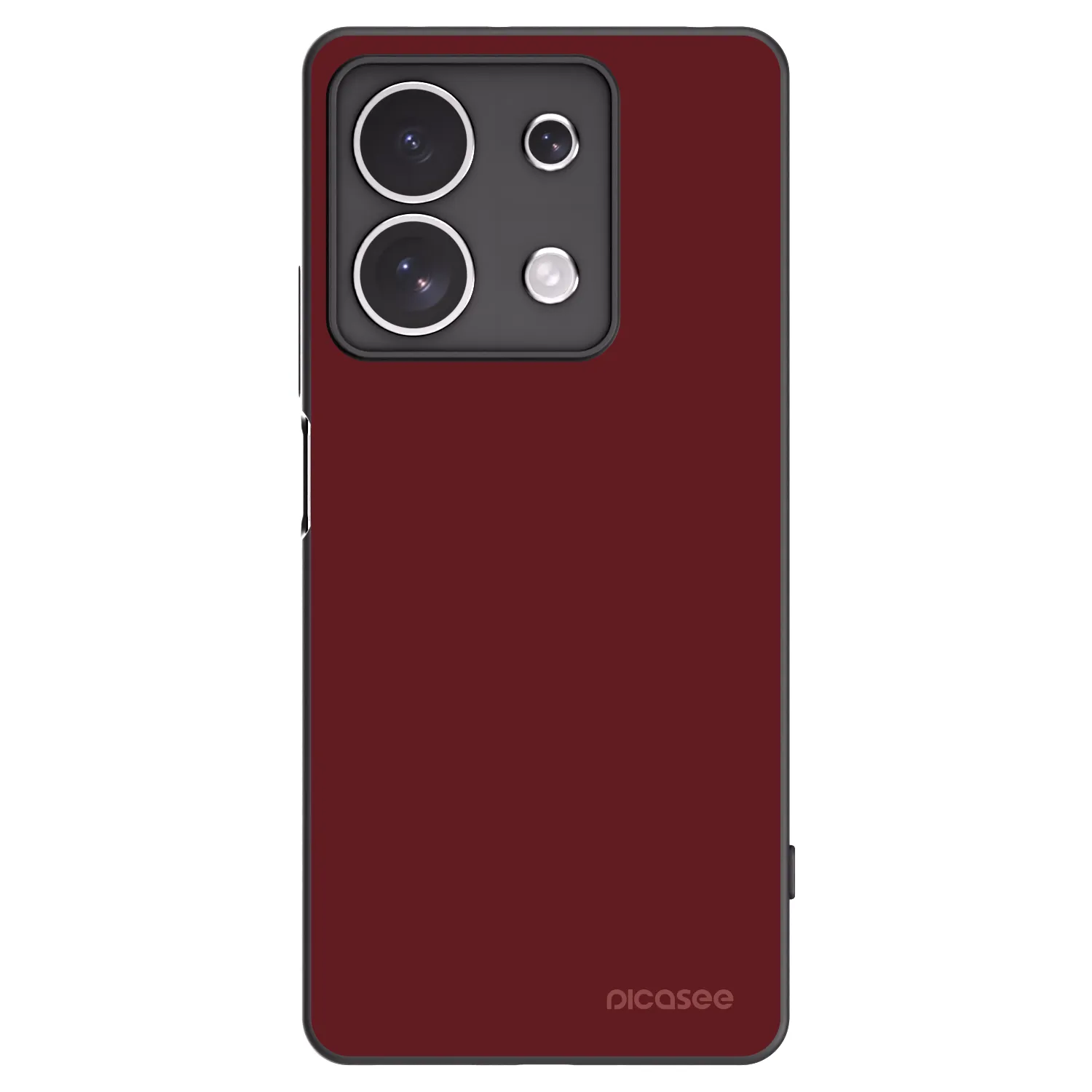 Picasee silikonowe czarne etui na Xiaomi Redmi Note 13 4G - Red Bliss