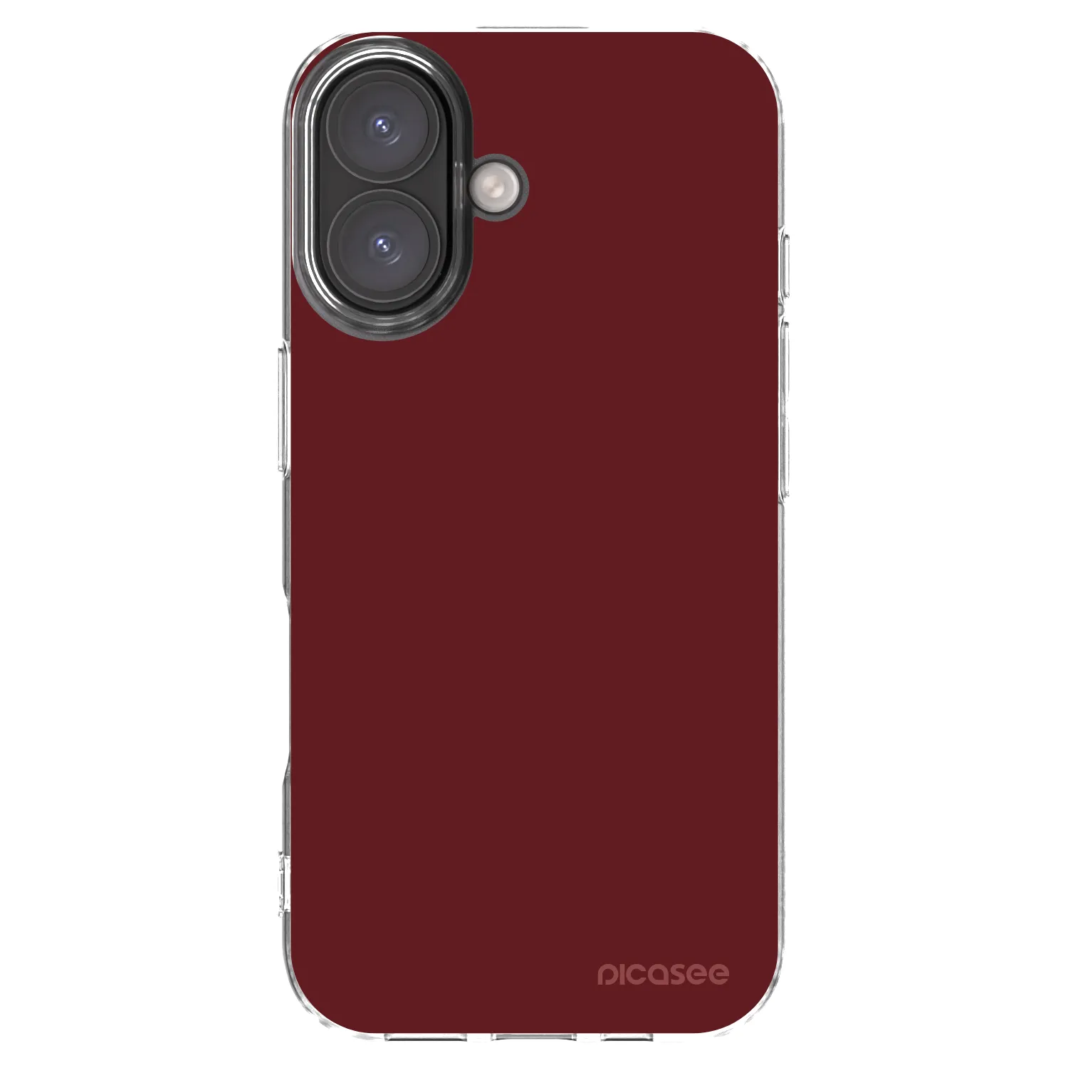 Picasee silikonowe przeźroczyste etui na Apple iPhone 16 - Red Bliss