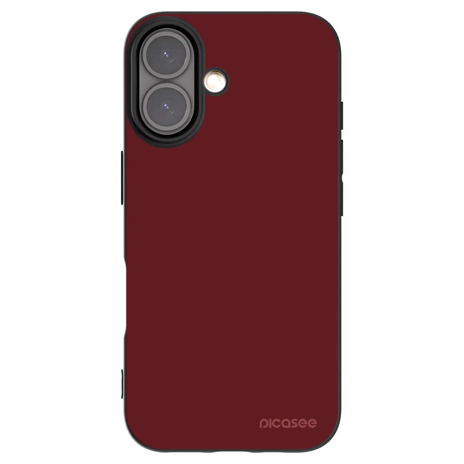 Picasee silikonowe czarne etui na Apple iPhone 16 - Red Bliss