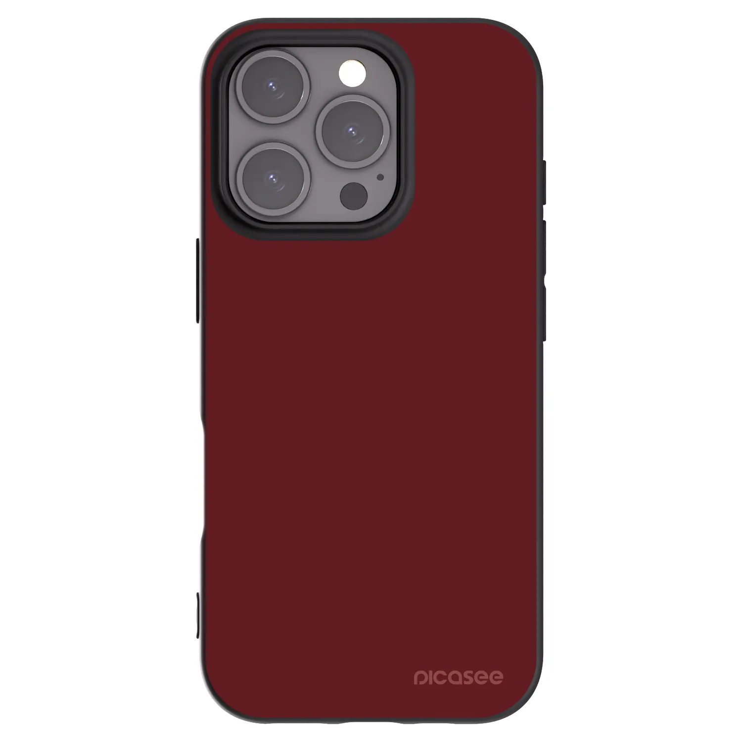 Picasee silikonowe czarne etui na Apple iPhone 16 Pro - Red Bliss