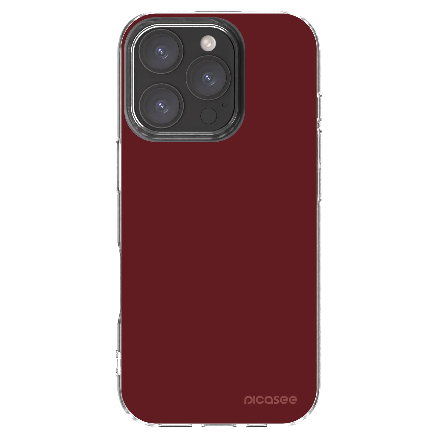 Picasee silikonowe przeźroczyste etui na Apple iPhone 16 Pro - Red Bliss