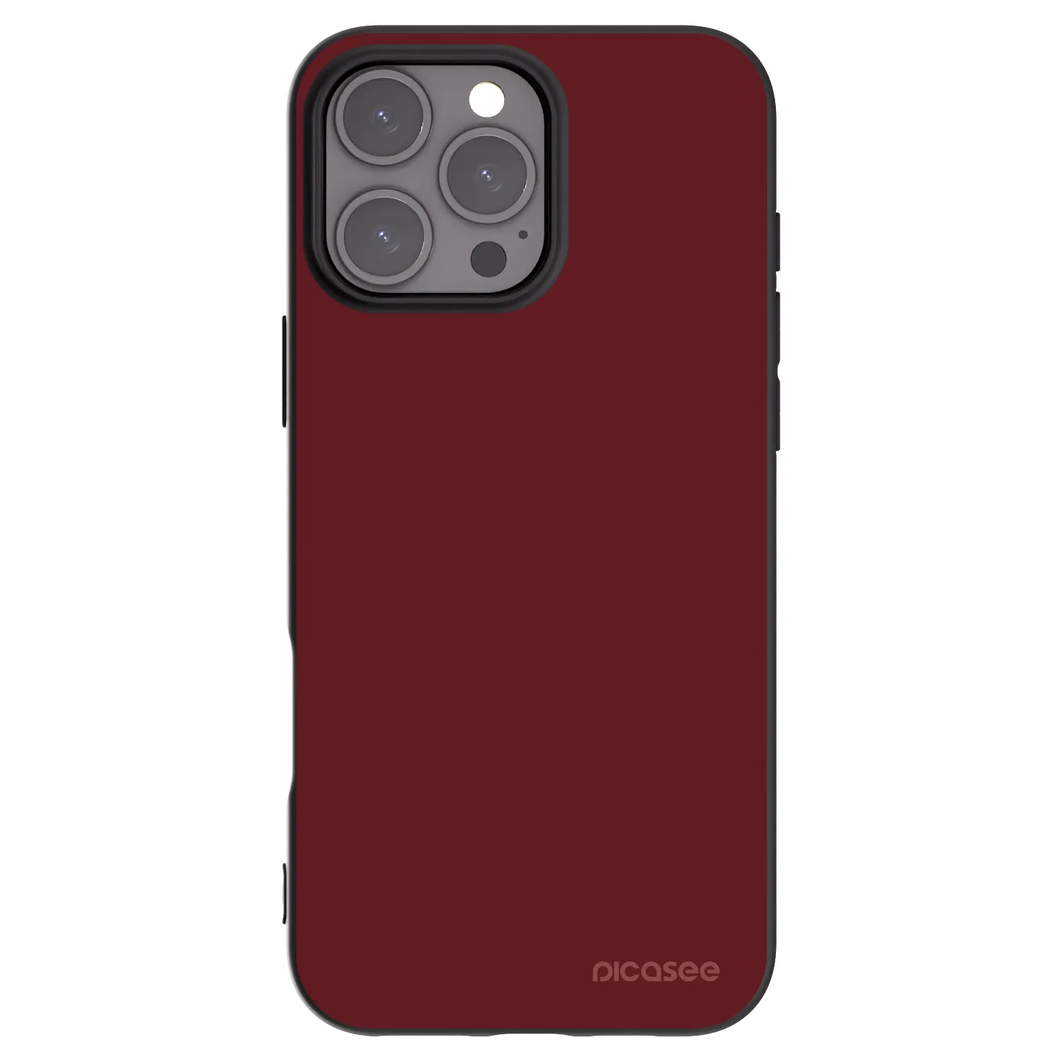 Picasee silikonowe czarne etui na Apple iPhone 16 Pro Max - Red Bliss