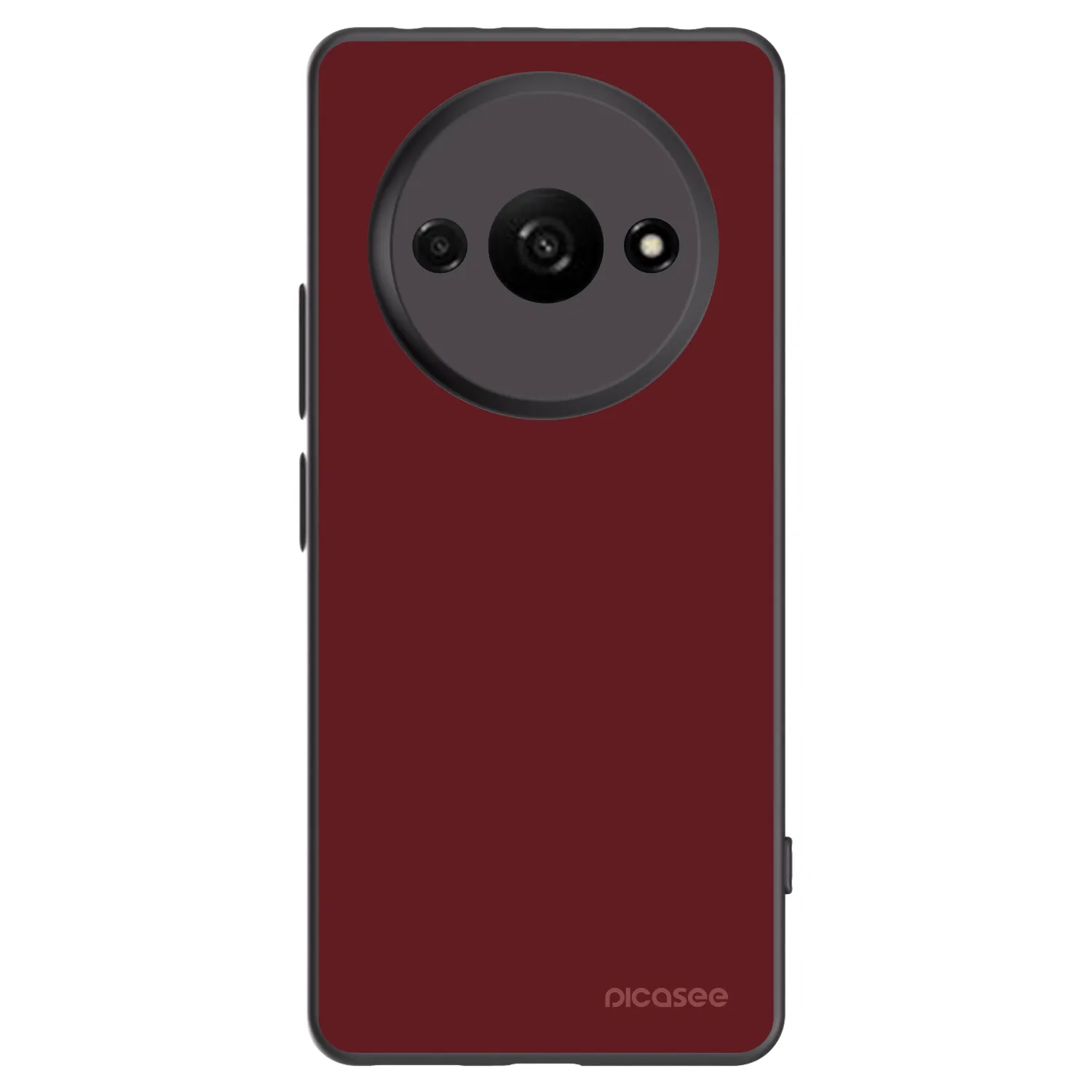 Picasee silikonowe czarne etui na Xiaomi Redmi A3 - Red Bliss