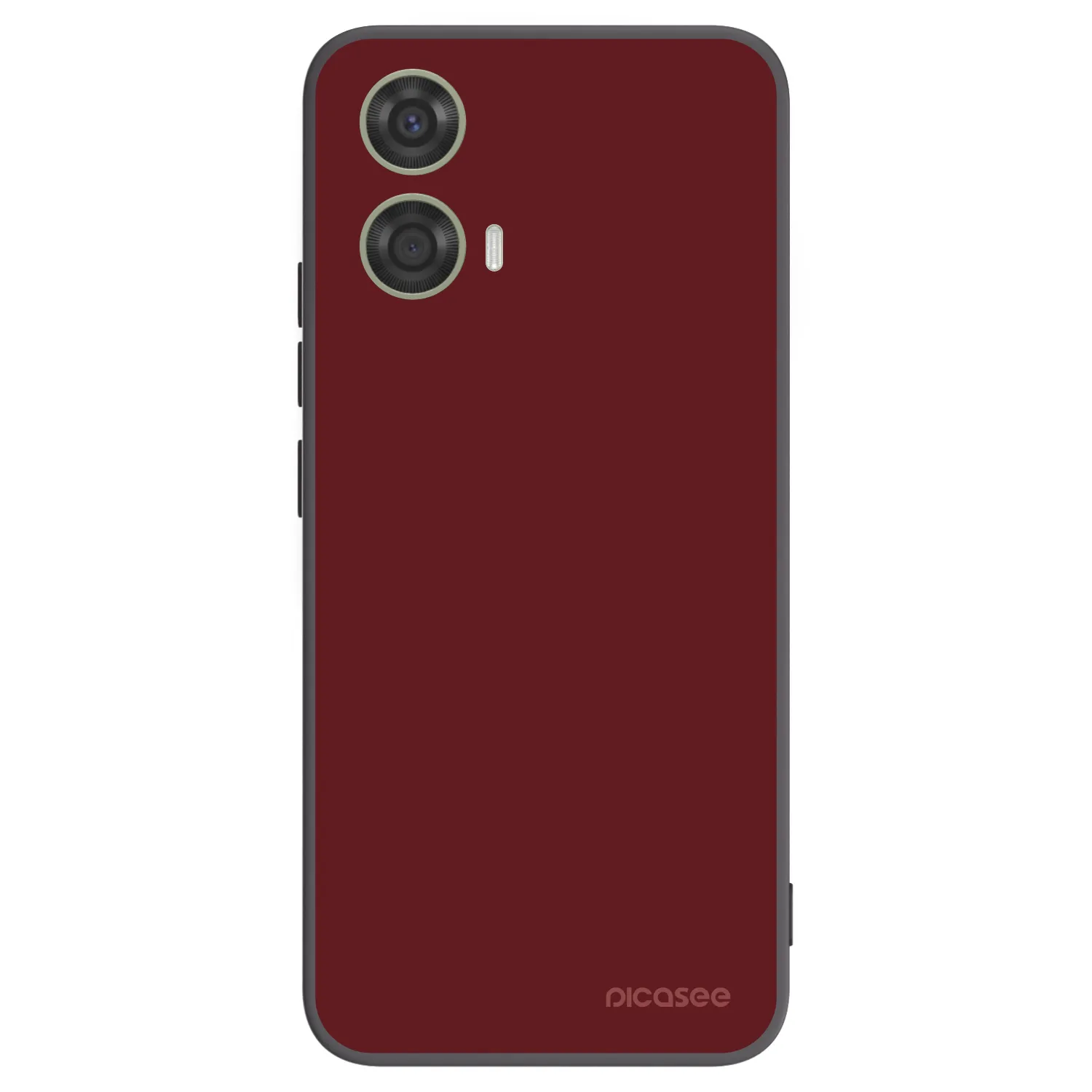 Picasee silikonowe czarne etui na Motorola Moto G24 - Red Bliss