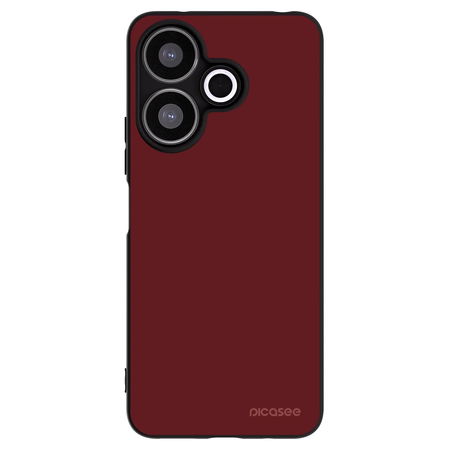 Picasee silikonowe czarne etui na Xiaomi Redmi 13 4G - Red Bliss