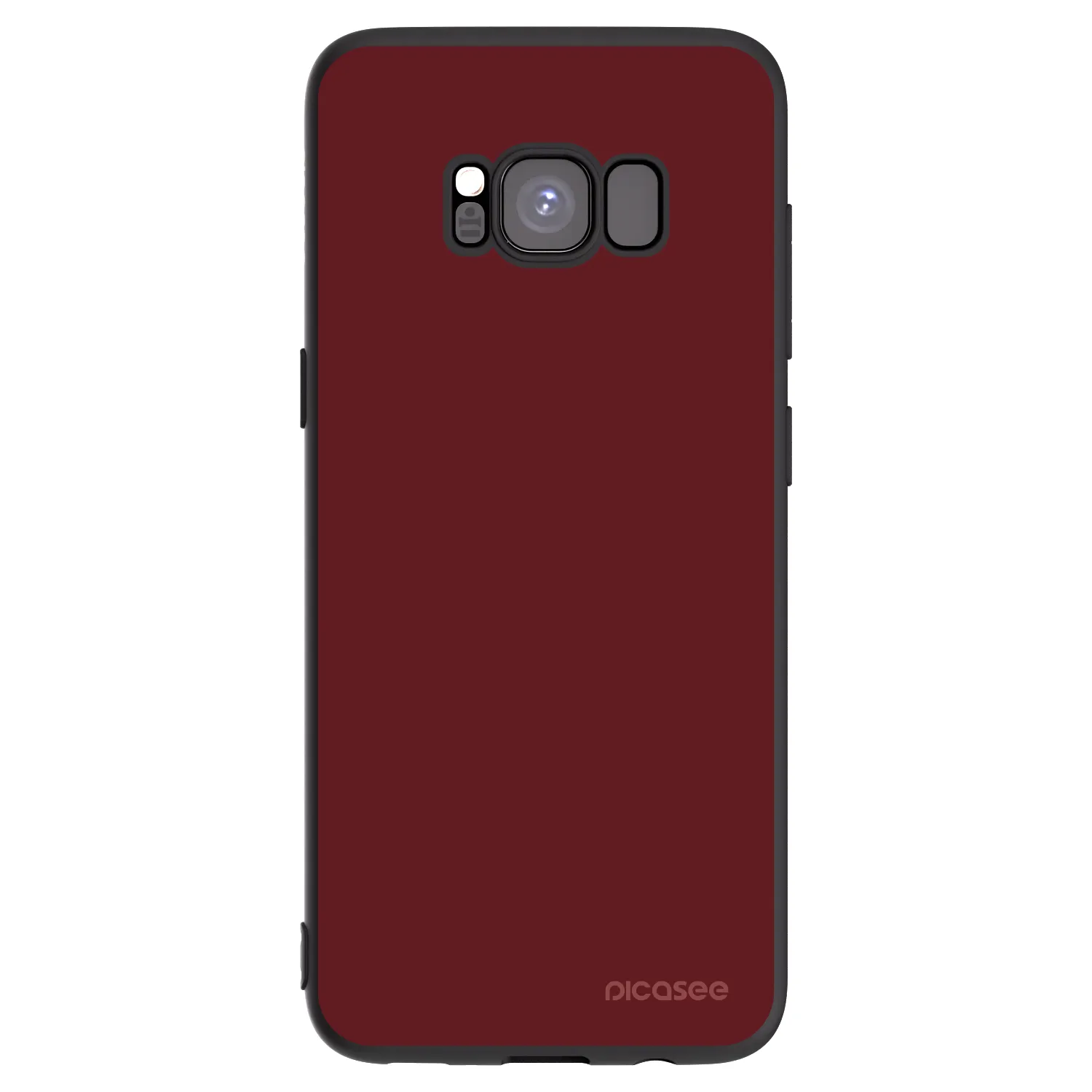 Picasee silikonowe czarne etui na Samsung Galaxy S8 G950F - Red Bliss