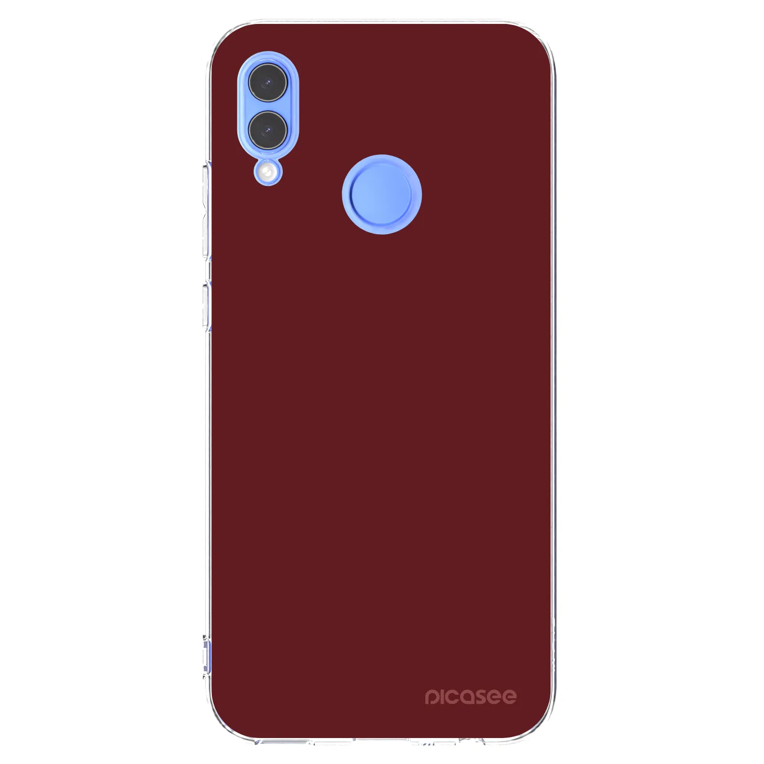 Picasee silikonowe przeźroczyste etui na Huawei P Smart 2019 - Red Bliss
