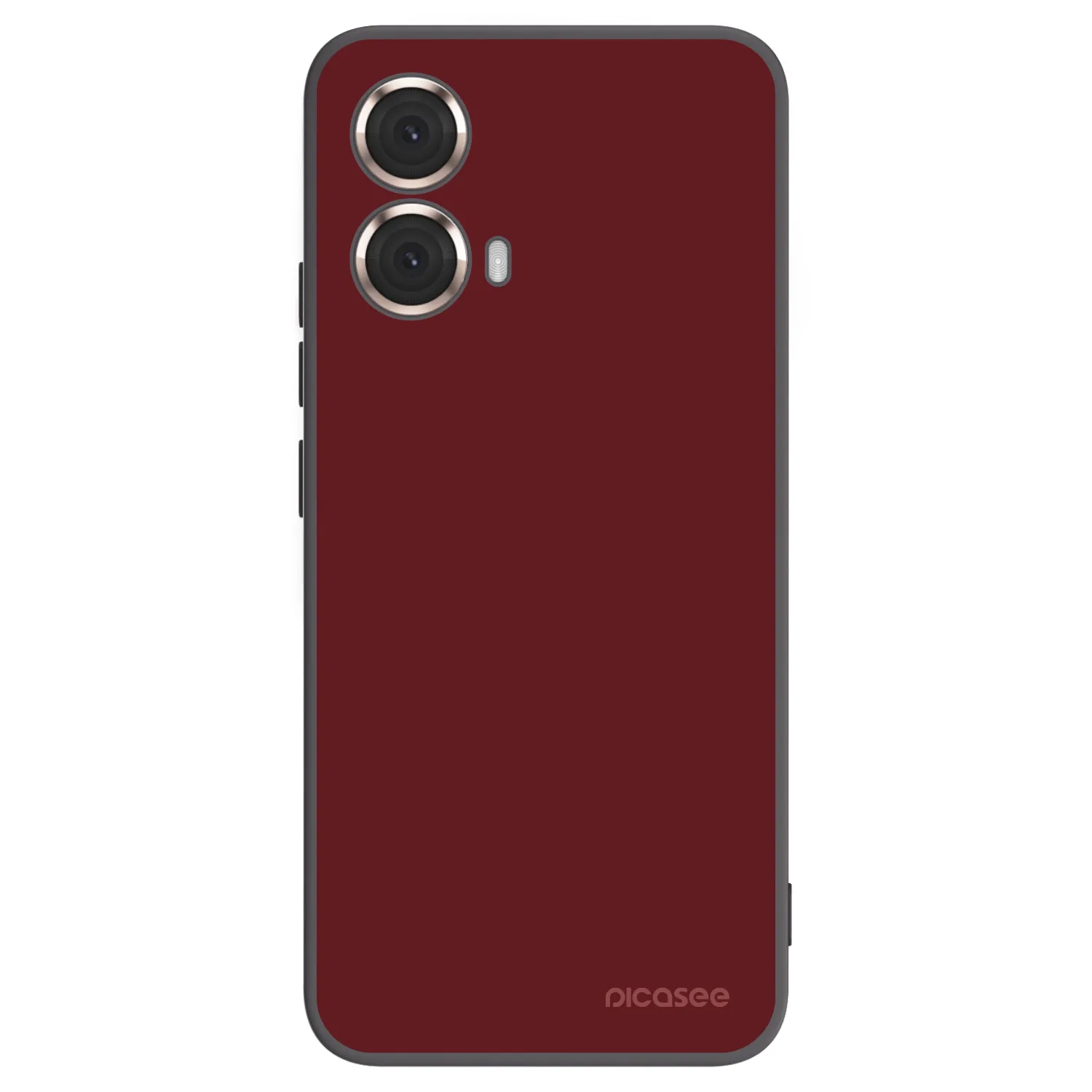 Picasee silikonowe czarne etui na Motorola Moto G85 - Red Bliss