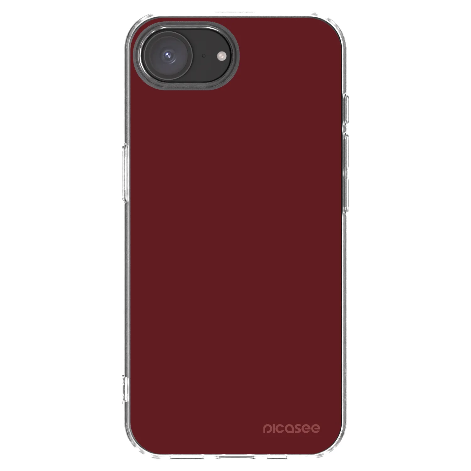 Picasee silikonowe przeźroczyste etui na Apple iPhone 16e - Red Bliss