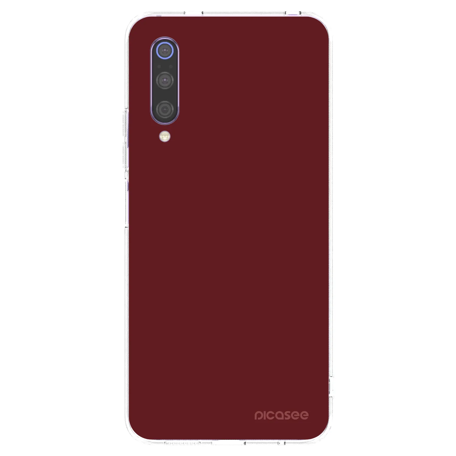 Picasee silikonowe przeźroczyste etui na Xiaomi Mi 9 - Red Bliss