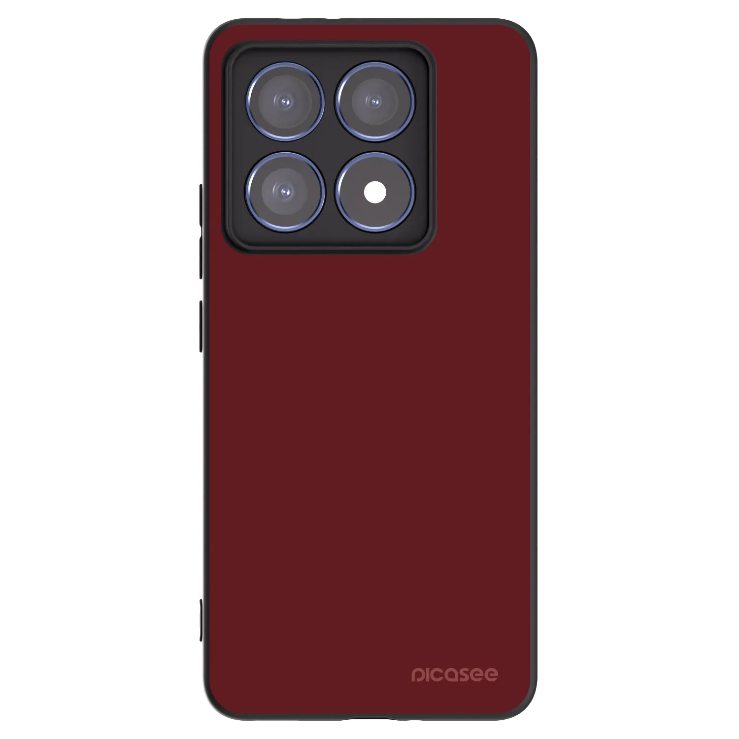 Picasee silikonowe czarne etui na Xiaomi 14T Pro - Red Bliss