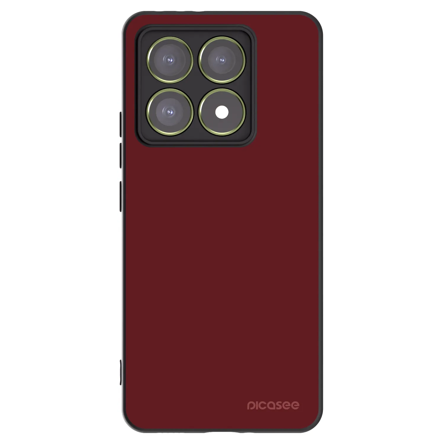 Picasee silikonowe czarne etui na Xiaomi 14T - Red Bliss