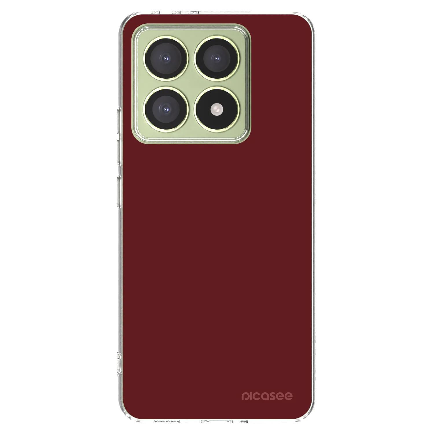 Picasee silikonowe przeźroczyste etui na Xiaomi 14T - Red Bliss