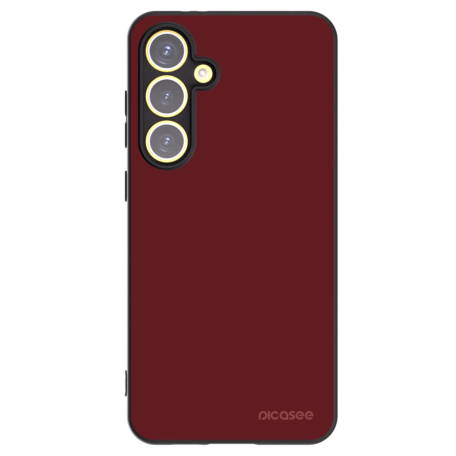 Picasee silikonowe czarne etui na Samsung Galaxy S24 FE S721B - Red Bliss