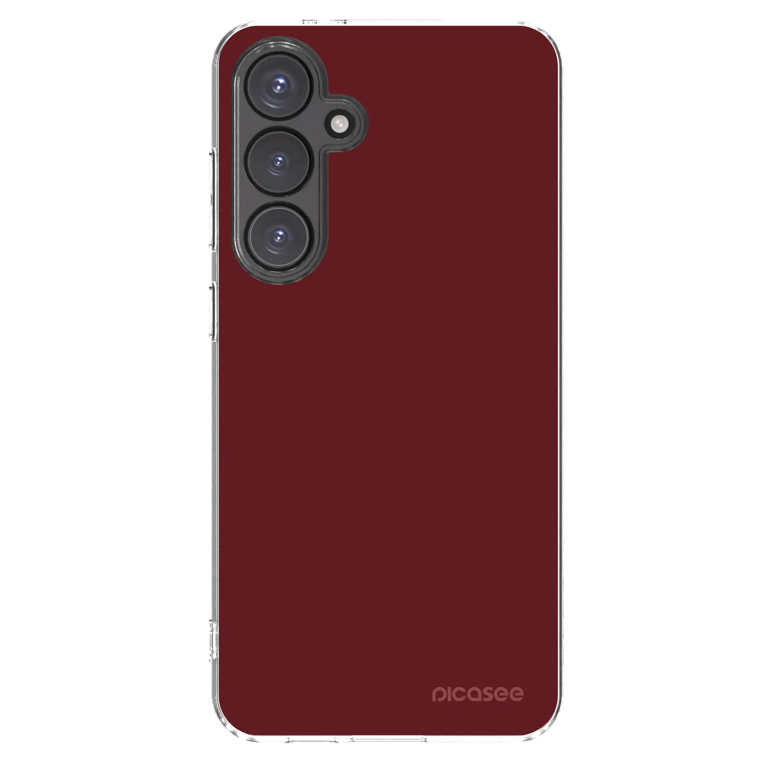 Picasee silikonowe przeźroczyste etui na Samsung Galaxy S24 FE S721B - Red Bliss