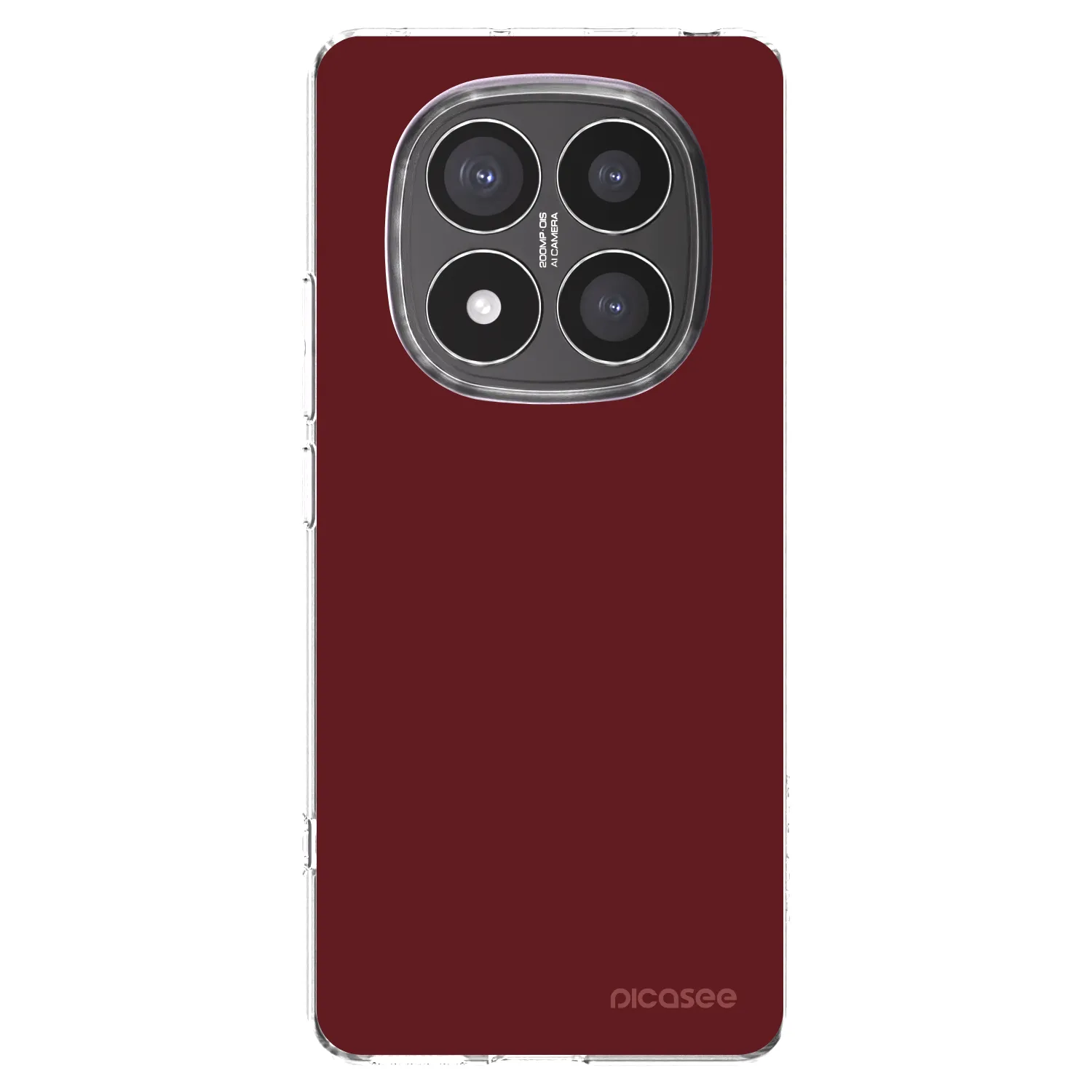 Picasee silikonowe przeźroczyste etui na Xiaomi Redmi Note 14 Pro+ 5G - Red Bliss