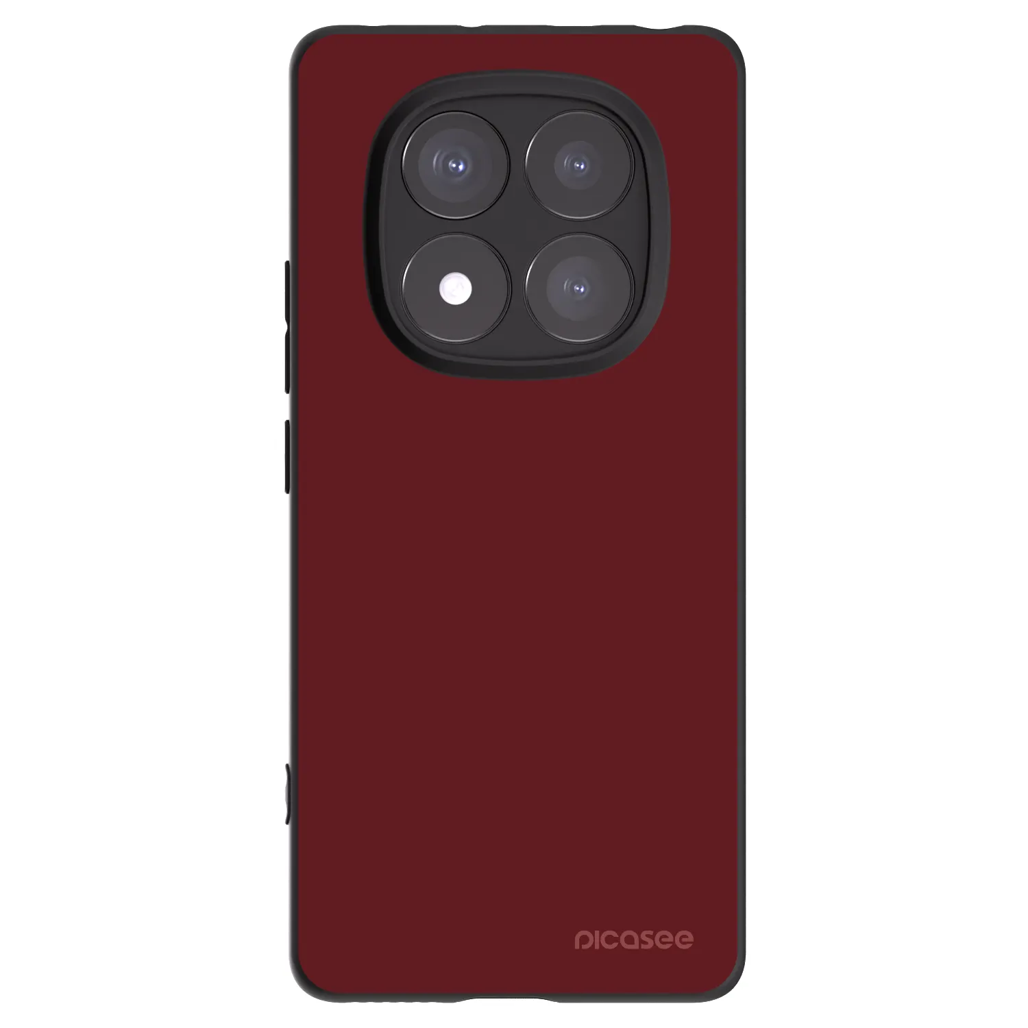 Picasee silikonowe czarne etui na Xiaomi Redmi Note 14 Pro 5G - Red Bliss