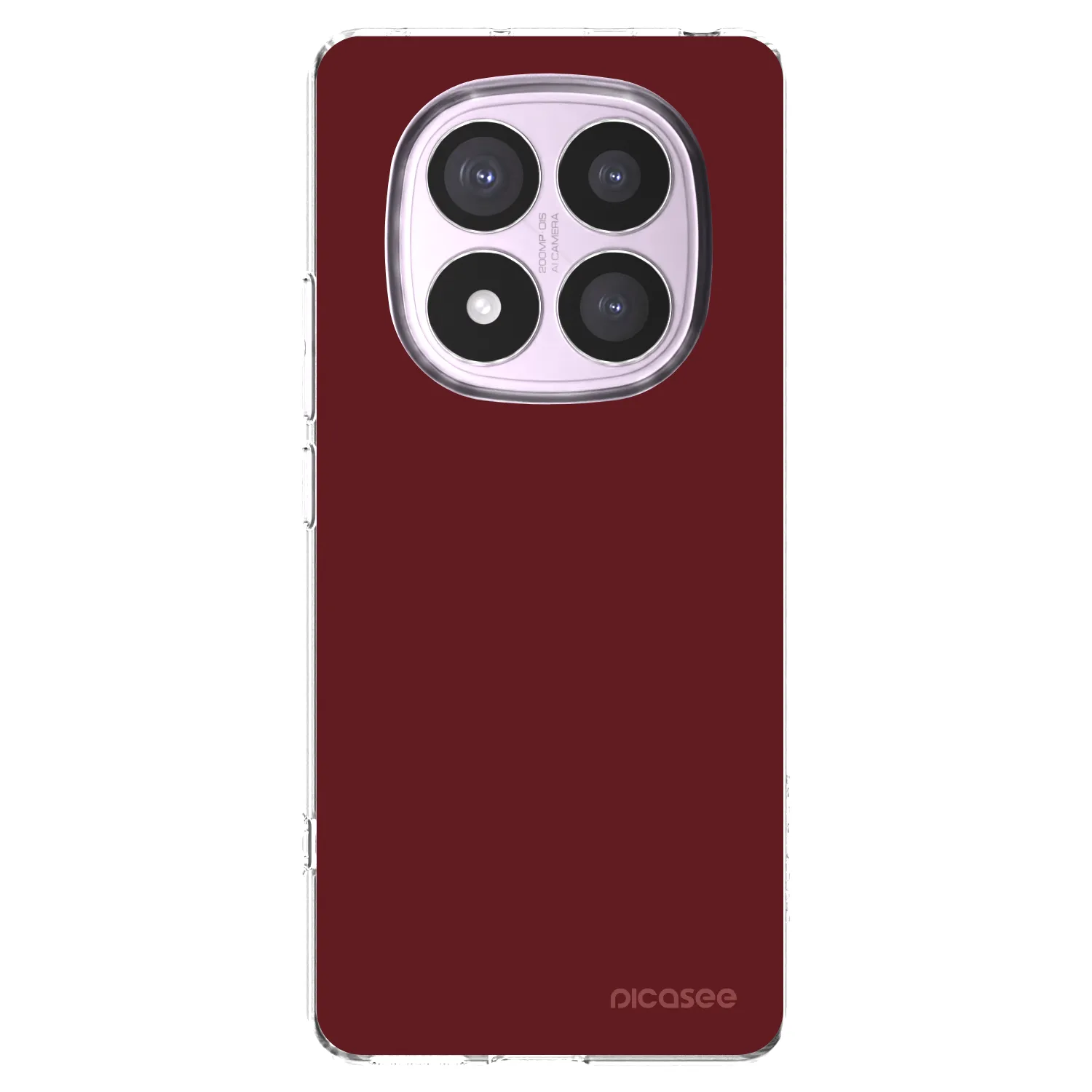 Picasee silikonowe przeźroczyste etui na Xiaomi Redmi Note 14 Pro 5G - Red Bliss