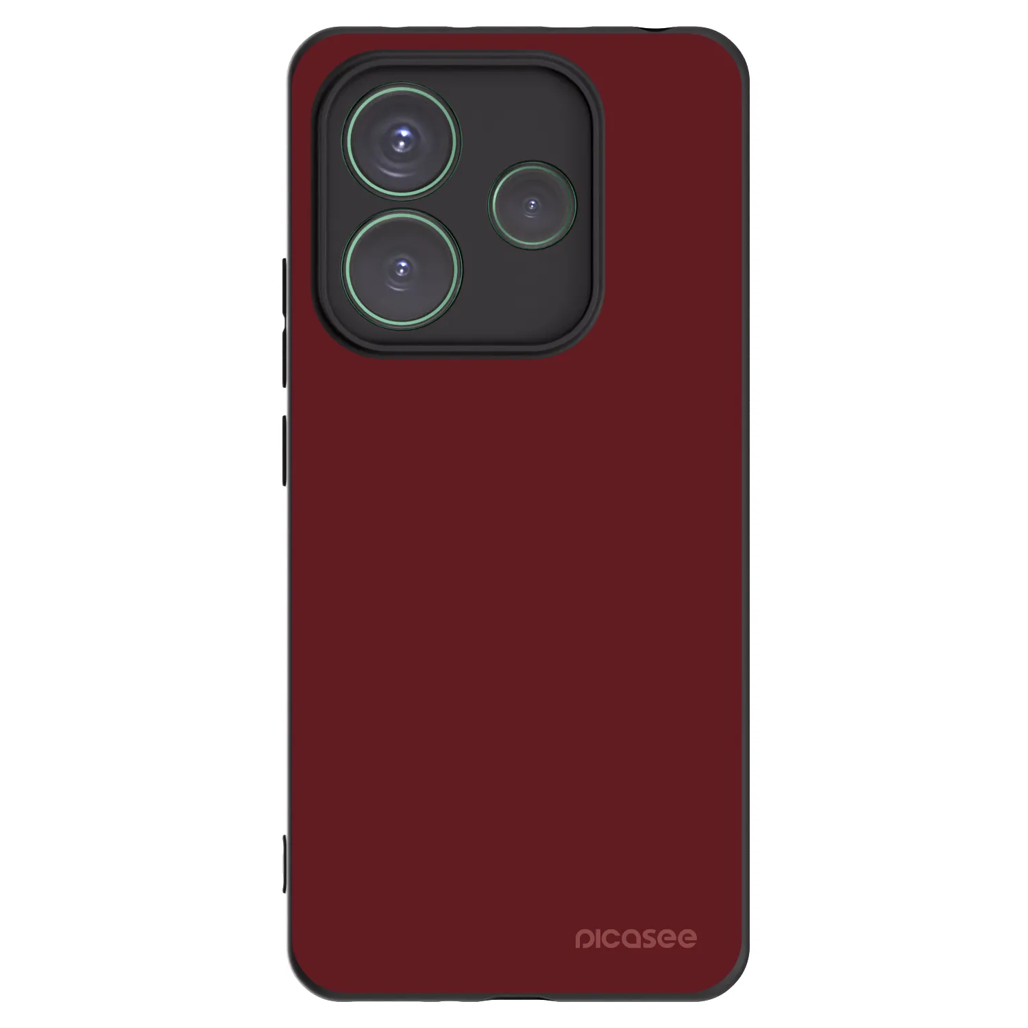 Picasee silikonowe czarne etui na Xiaomi Redmi Note 14 5G - Red Bliss