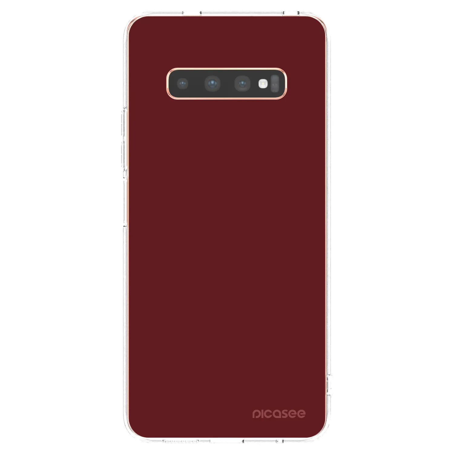 Picasee silikonowe przeźroczyste etui na Samsung Galaxy S10 Plus G975 - Red Bliss