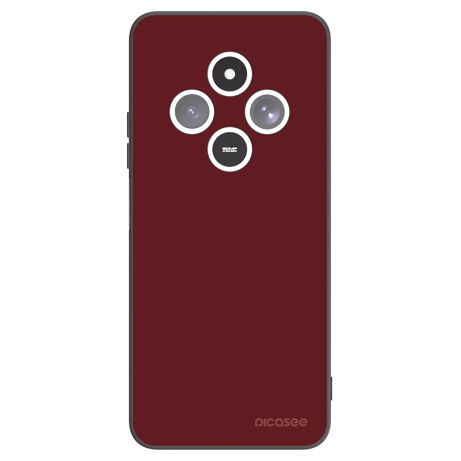 Picasee silikonowe czarne etui na Xiaomi Redmi 14C - Red Bliss