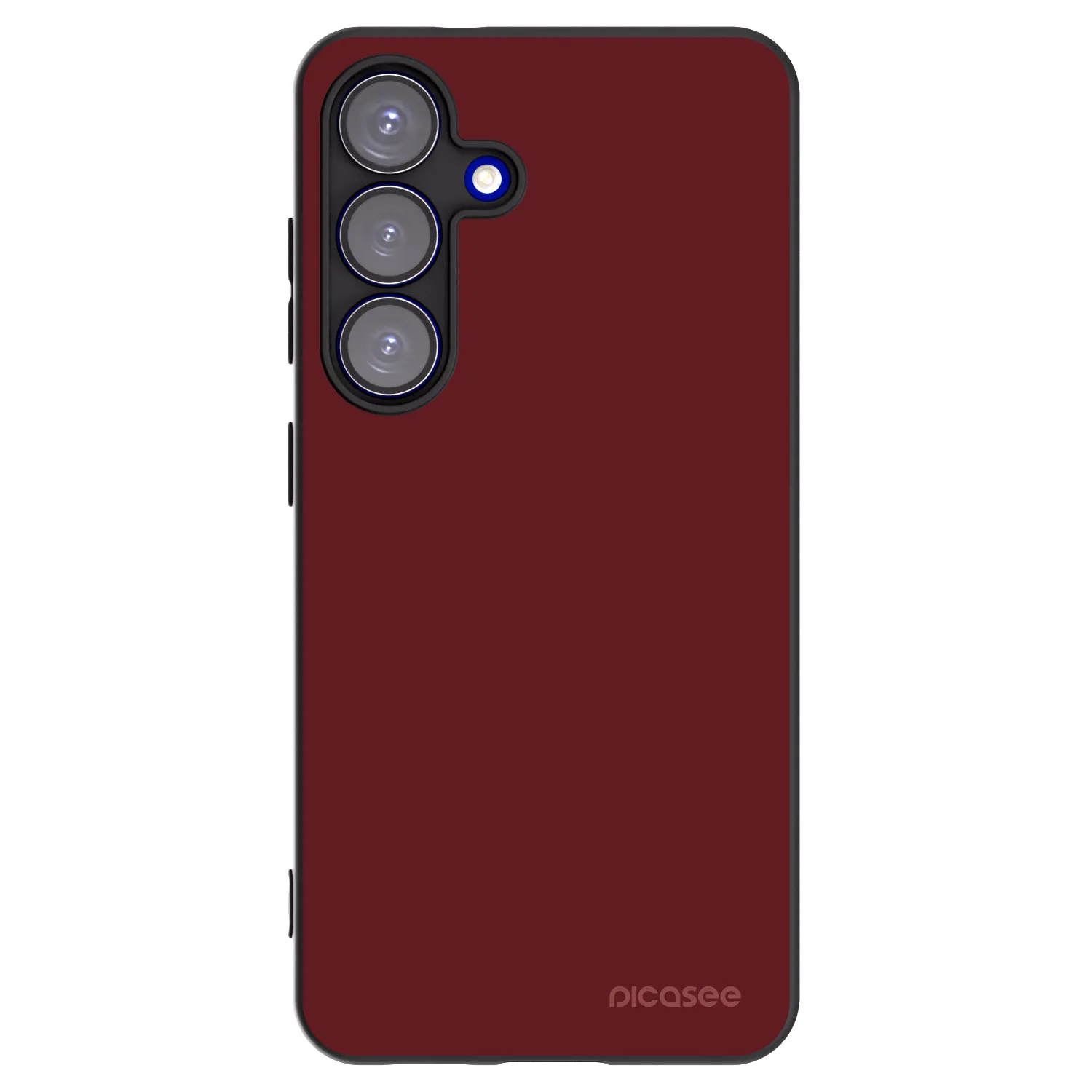 Picasee silikonowe czarne etui na Samsung Galaxy S25 5G - Red Bliss