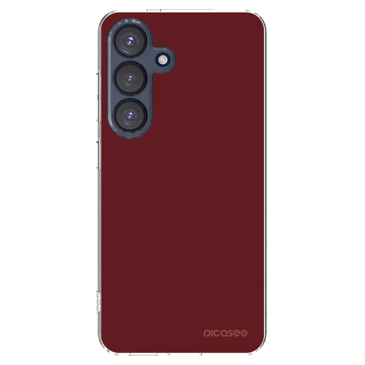 Picasee silikonowe przeźroczyste etui na Samsung Galaxy S25 5G - Red Bliss
