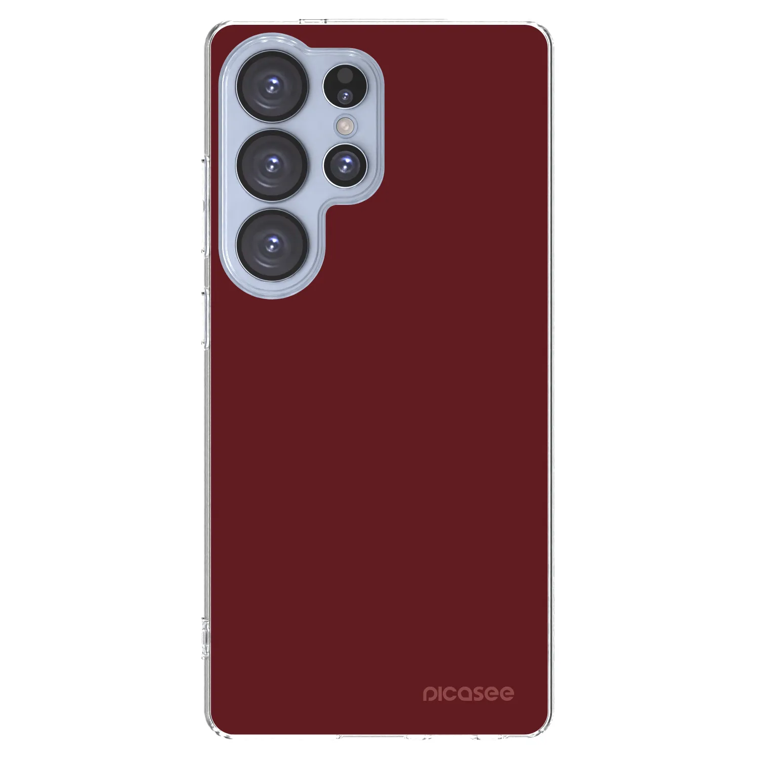 Picasee silikonowe przeźroczyste etui na Samsung Galaxy S25 Ultra 5G - Red Bliss