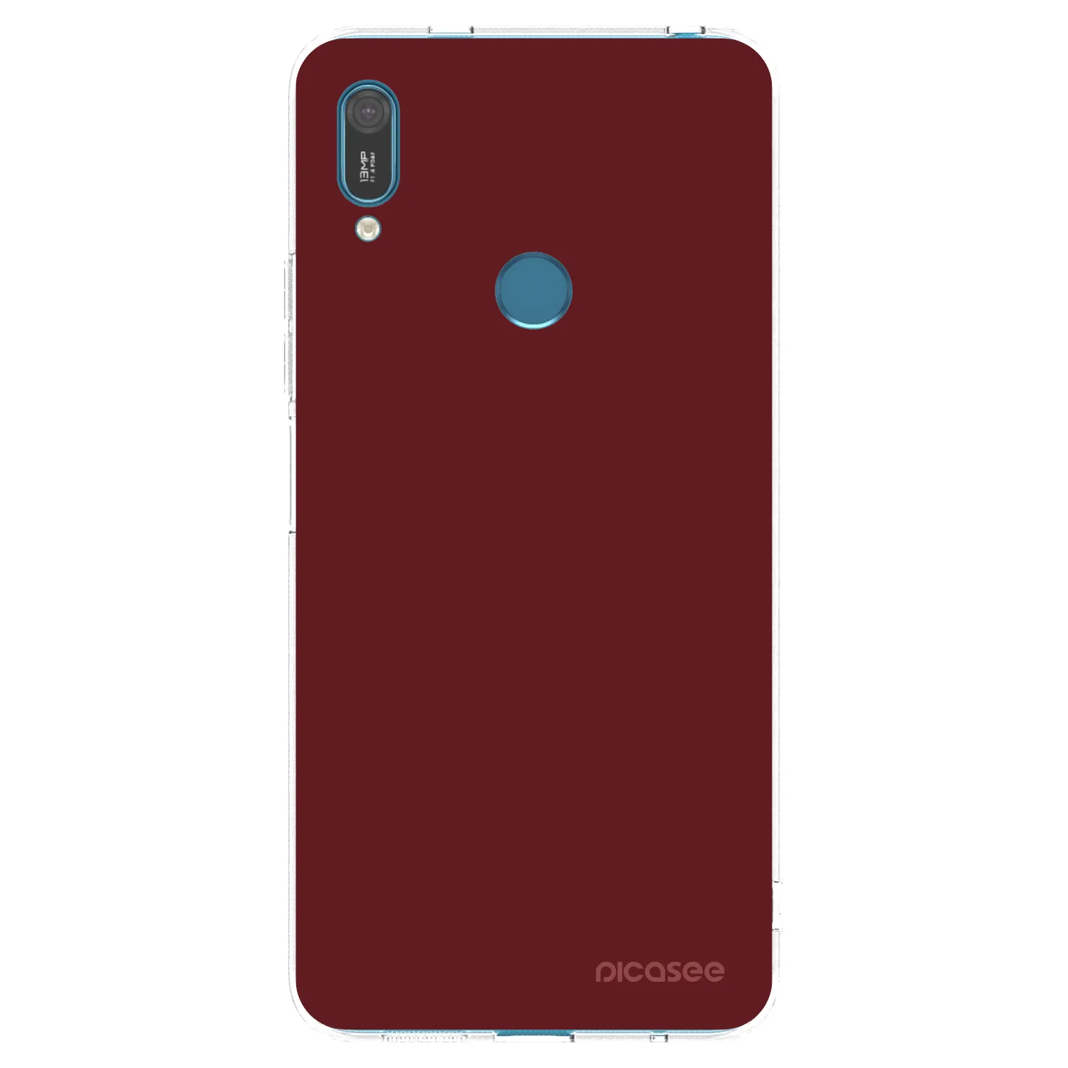 Picasee silikonowe przeźroczyste etui na Huawei Y7 2019 - Red Bliss