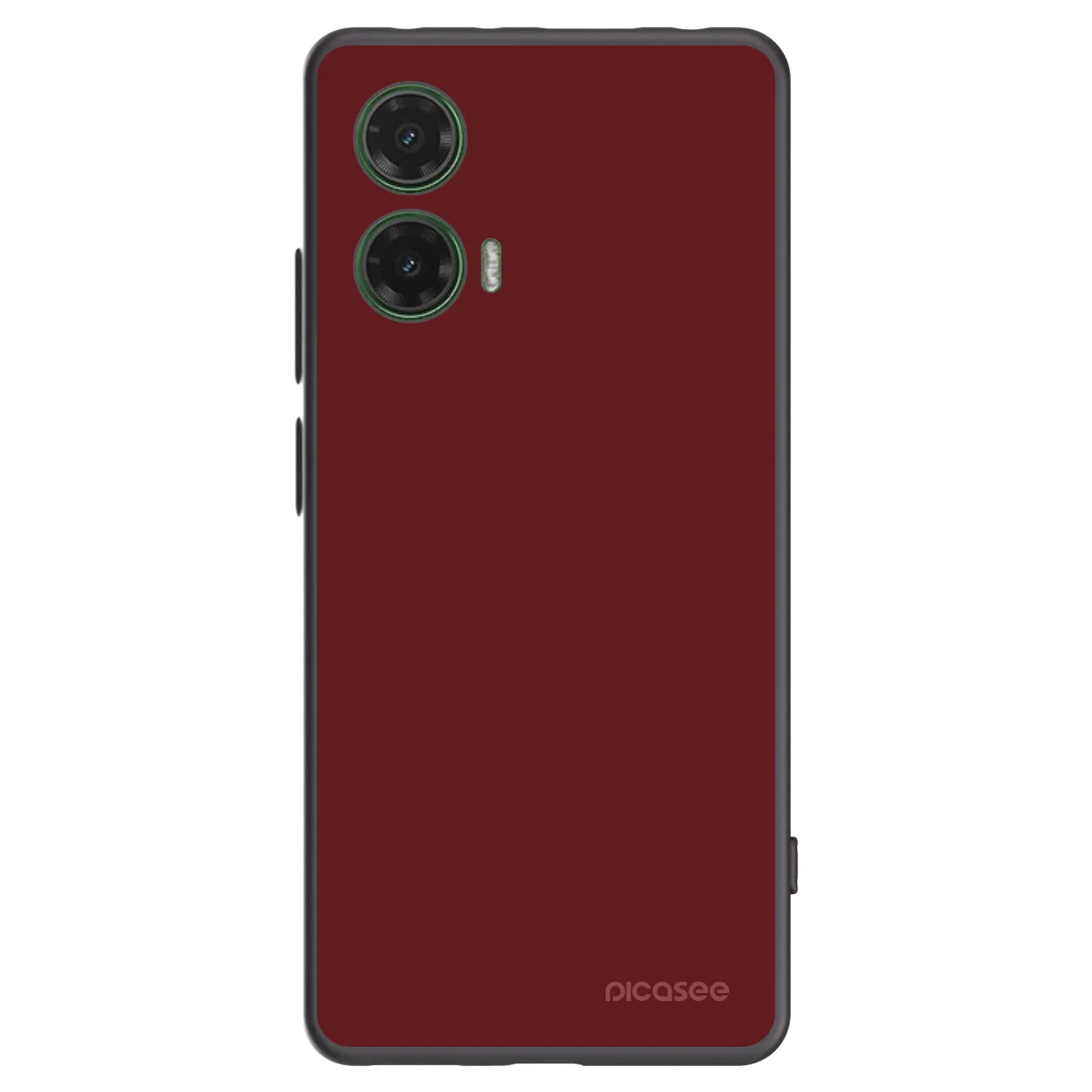 Picasee silikonowe czarne etui na Motorola Moto G35 5G - Red Bliss
