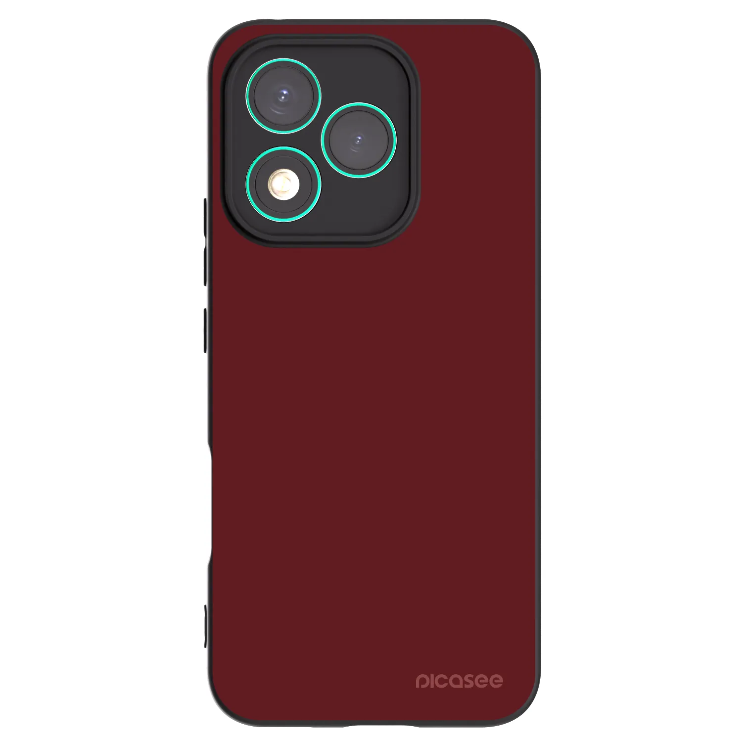 Picasee silikonowe czarne etui na Honor 400 Lite 5G - Red Bliss