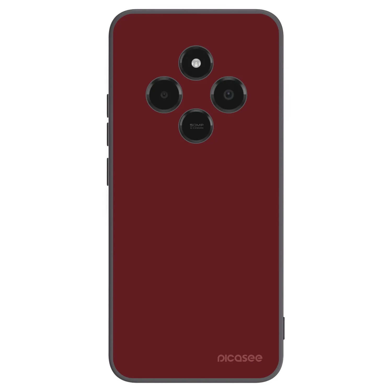 Picasee silikonowe czarne etui na Xiaomi Poco C75 - Red Bliss