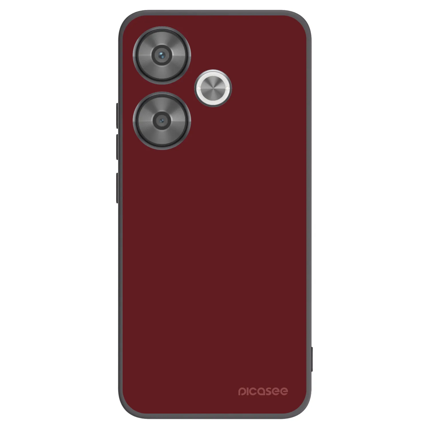 Picasee silikonowe czarne etui na Xiaomi Poco F6 - Red Bliss