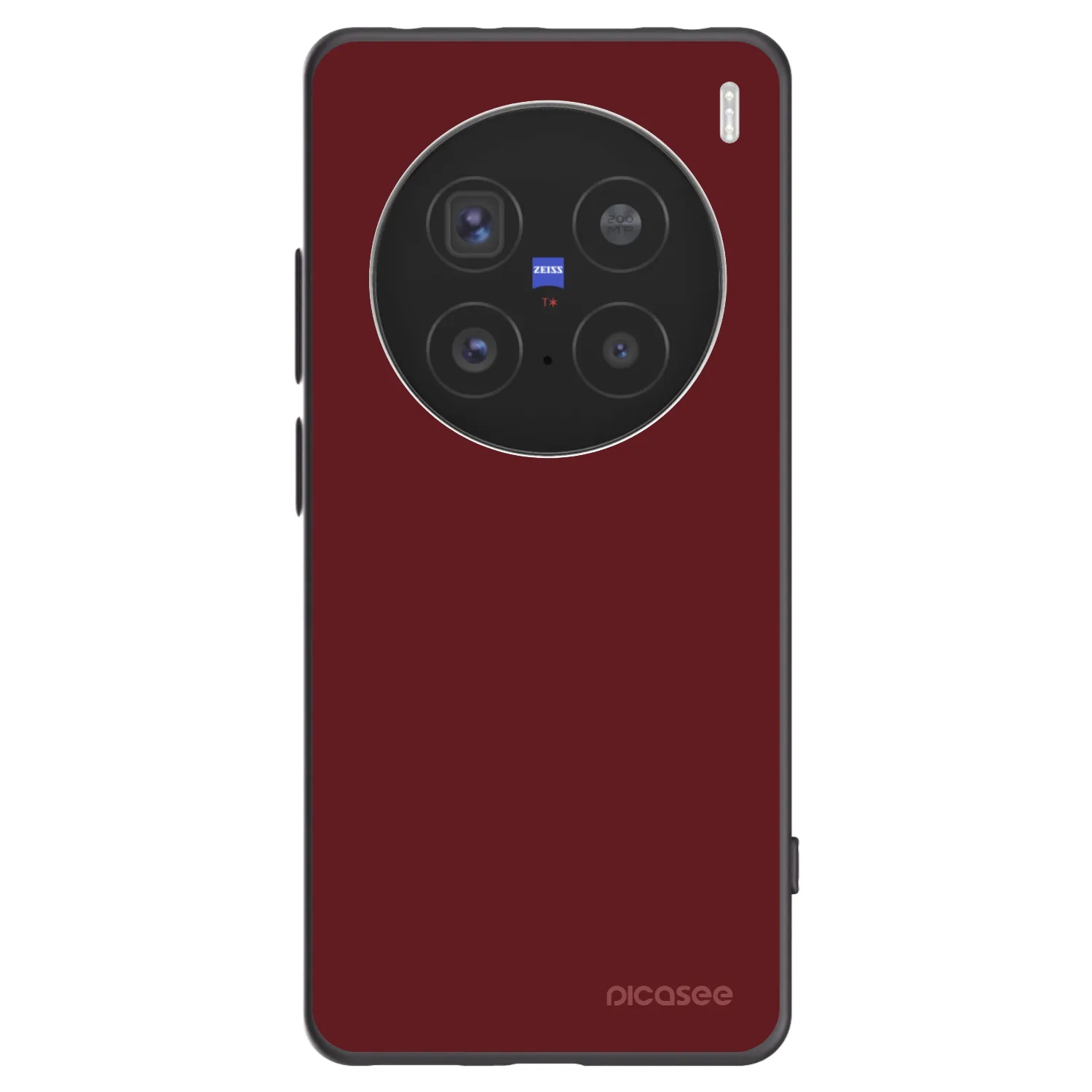Picasee silikonowe czarne etui na Vivo X200 Pro - Red Bliss