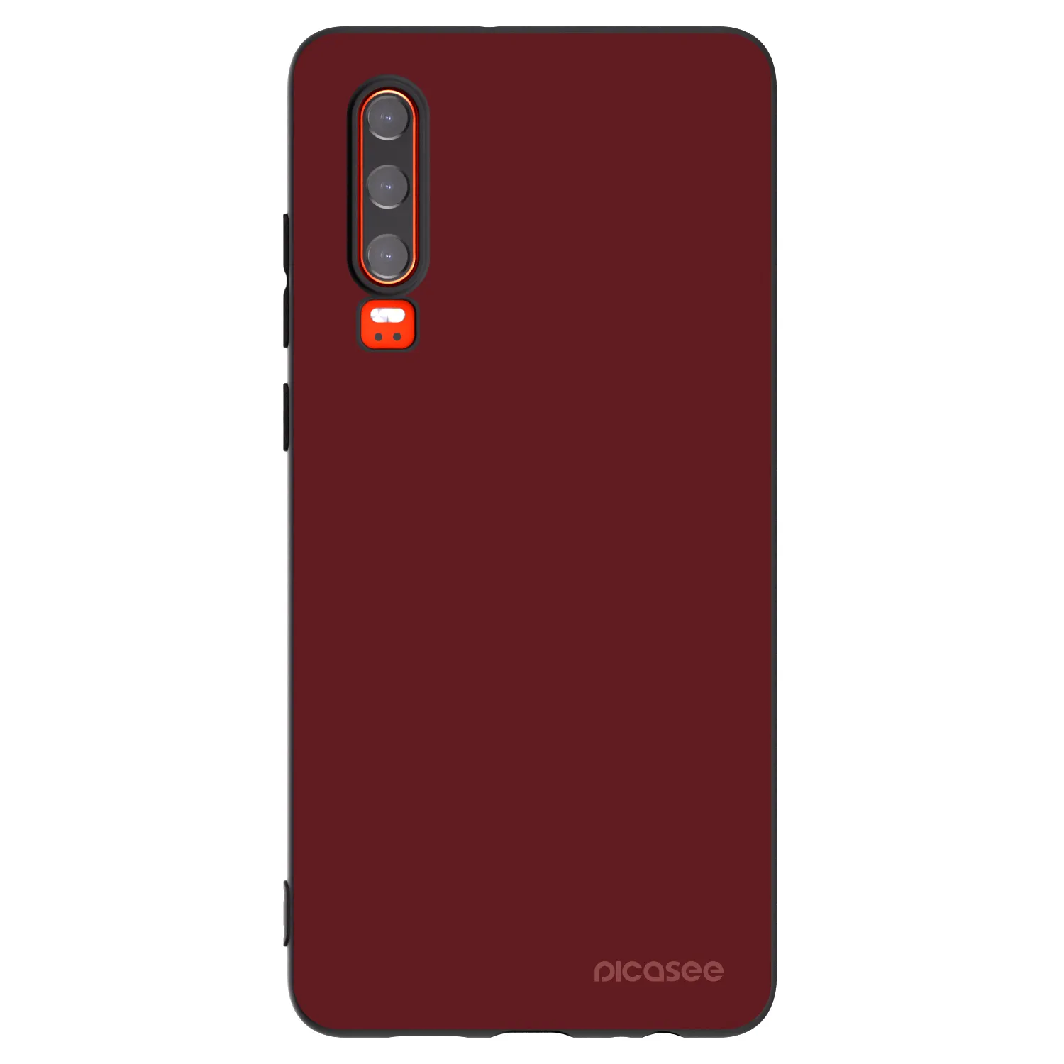Picasee silikonowe czarne etui na Huawei P30 - Red Bliss