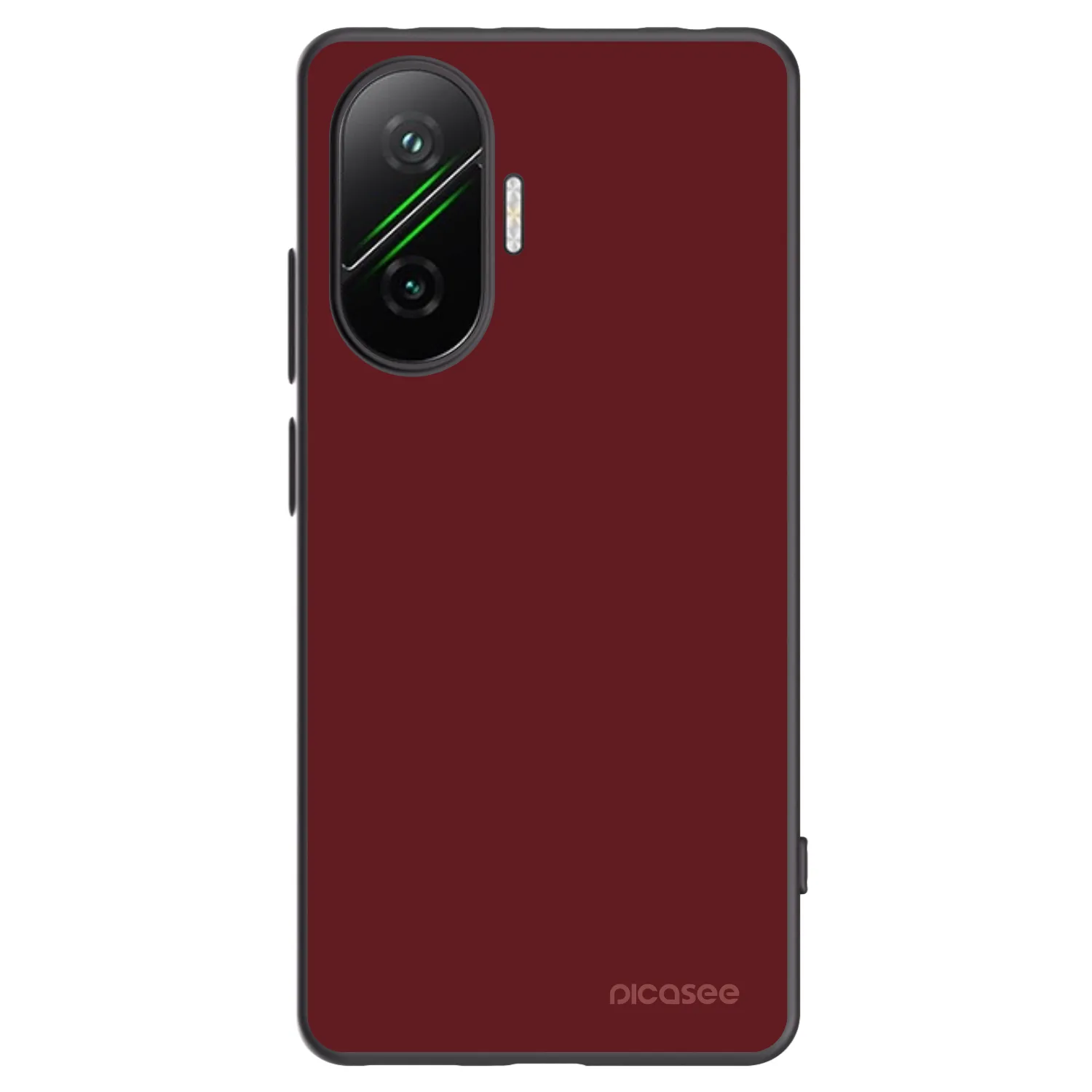 Picasee silikonowe czarne etui na Xiaomi Poco F7 5G - Red Bliss