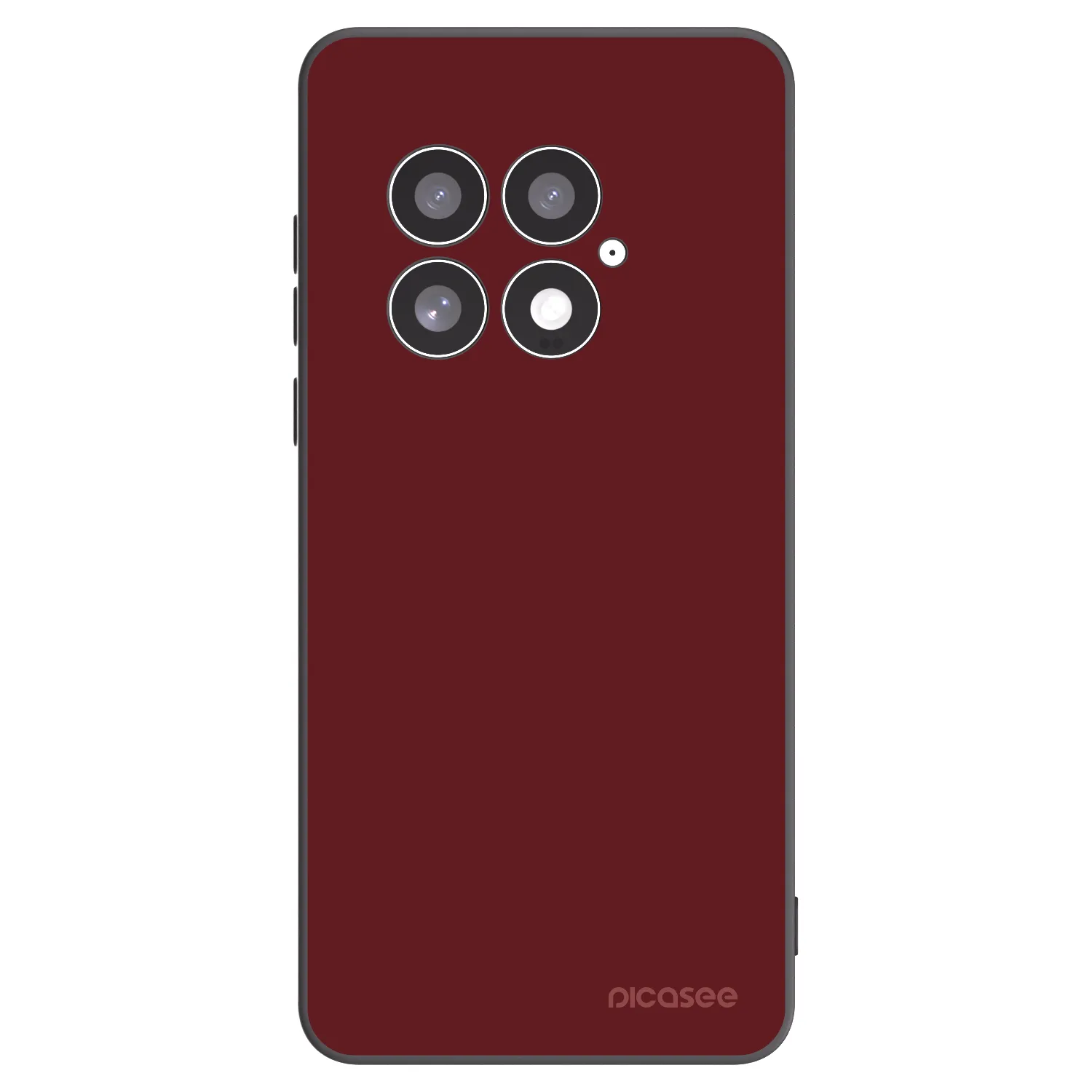 Picasee silikonowe czarne etui na OnePlus 13 5G - Red Bliss