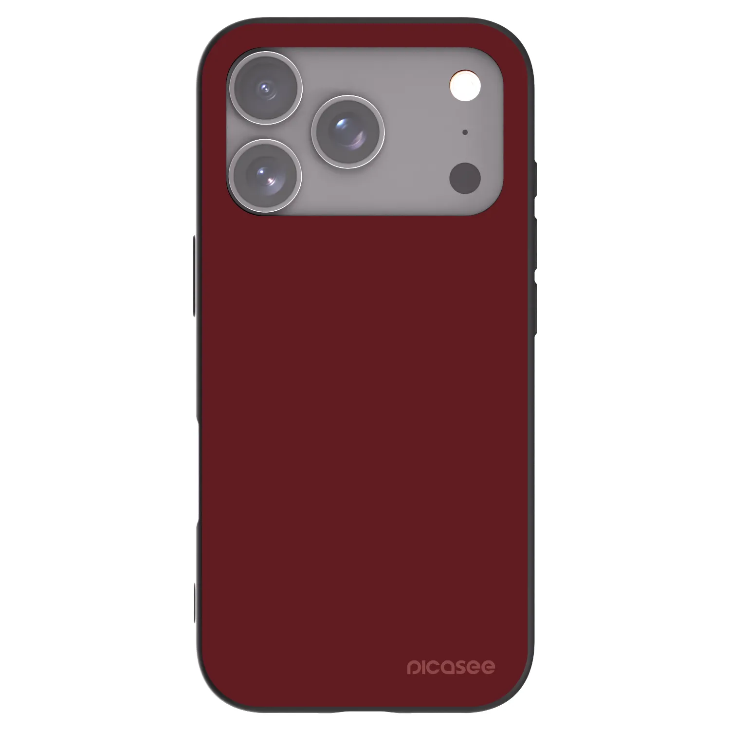Picasee silikonowe czarne etui na Apple iPhone 17 Pro - Red Bliss