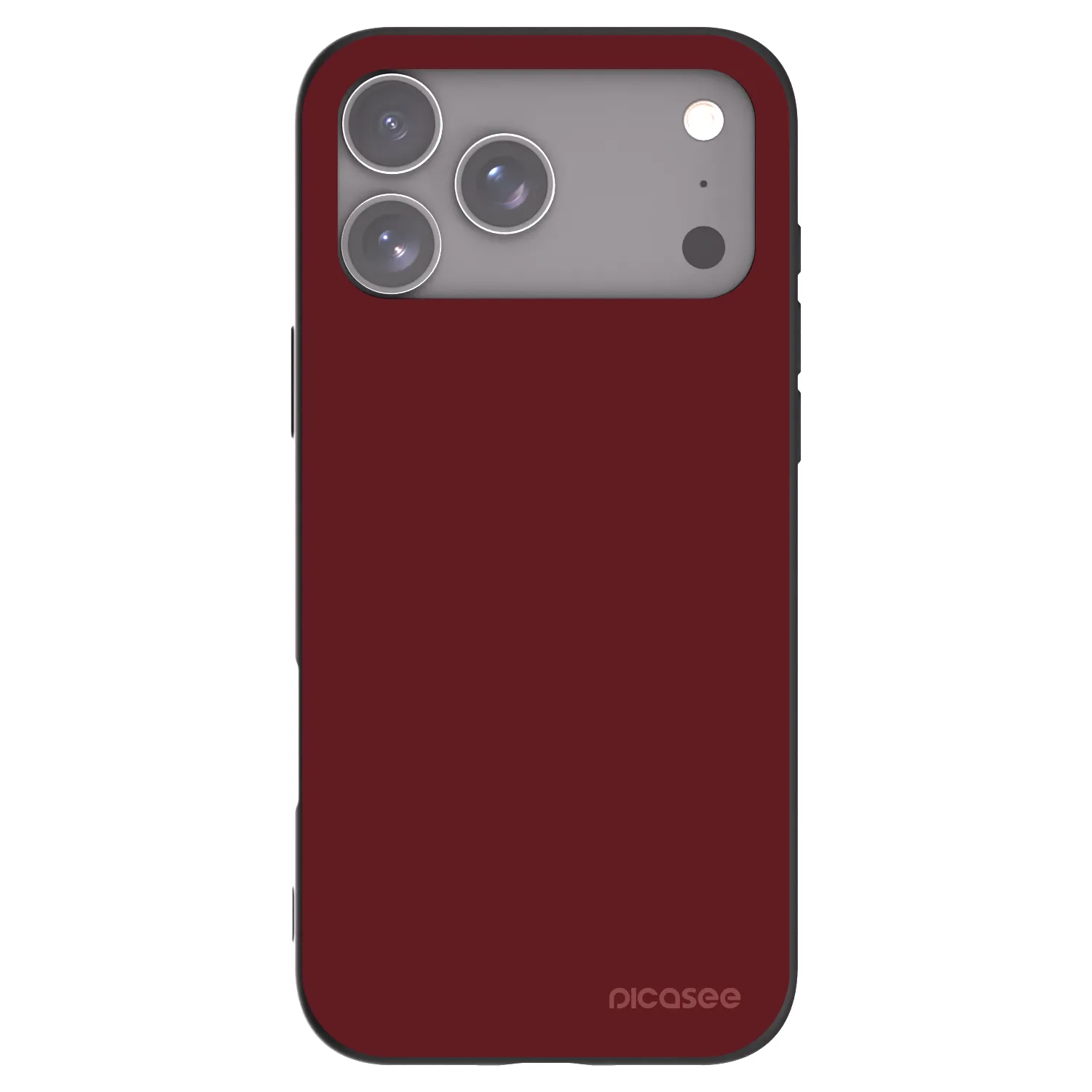 Picasee silikonowe czarne etui na Apple iPhone 17 Pro Max - Red Bliss