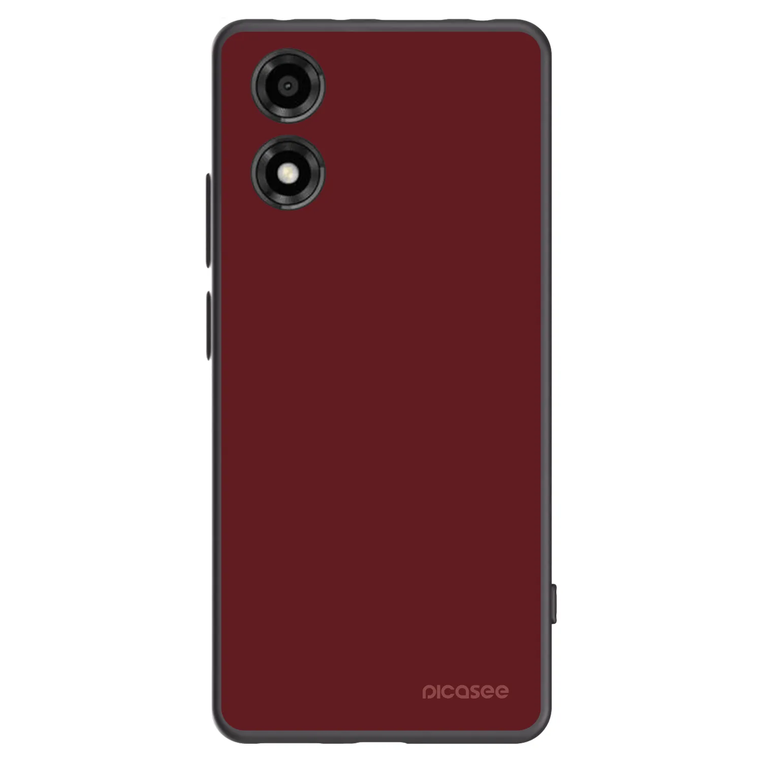 Picasee silikonowe czarne etui na Motorola Moto E14 - Red Bliss