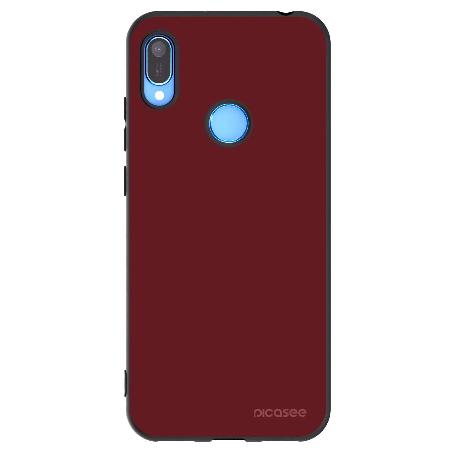 Picasee silikonowe czarne etui na Huawei Y6 2019 - Red Bliss