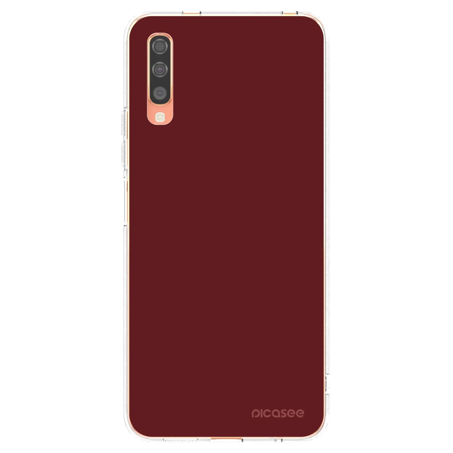 Picasee silikonowe przeźroczyste etui na Samsung Galaxy A70 A705F - Red Bliss