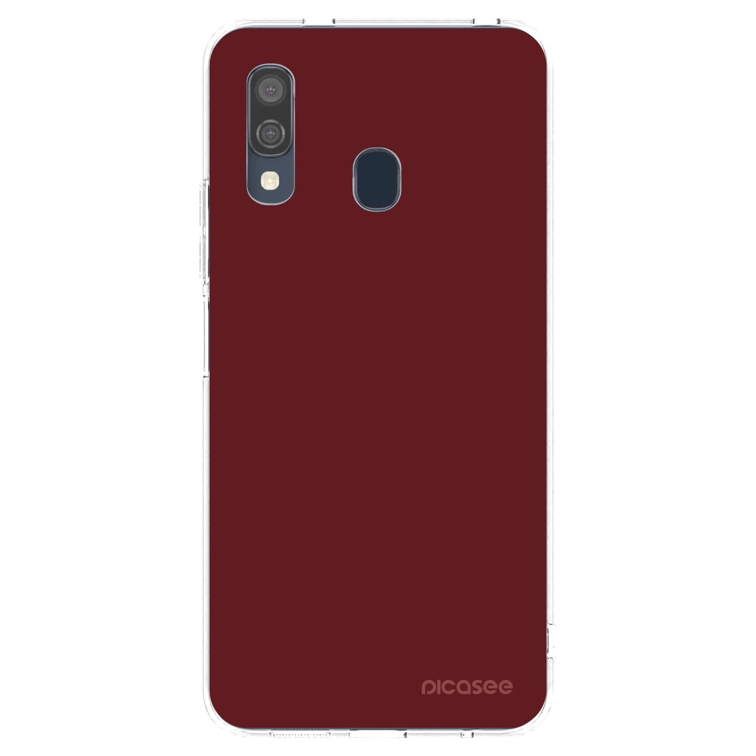 Picasee silikonowe przeźroczyste etui na Samsung Galaxy A40 A405F - Red Bliss