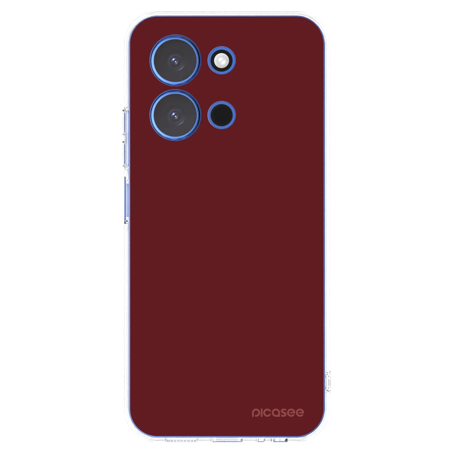 Picasee silikonowe przeźroczyste etui na Xiaomi Redmi 15C 4G - Red Bliss