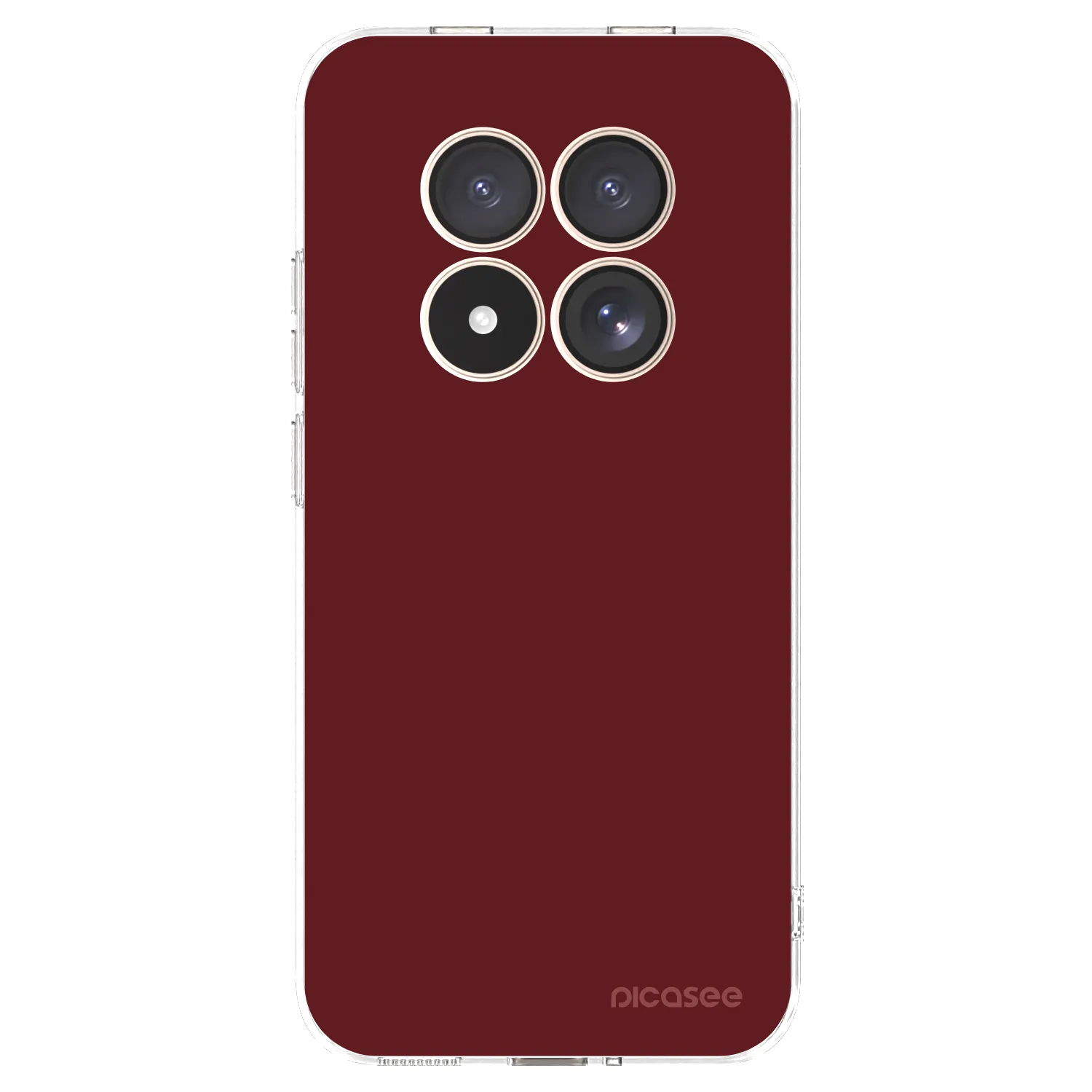 Picasee silikonowe przeźroczyste etui na Xiaomi Redmi Note 15 Pro 4G - Red Bliss