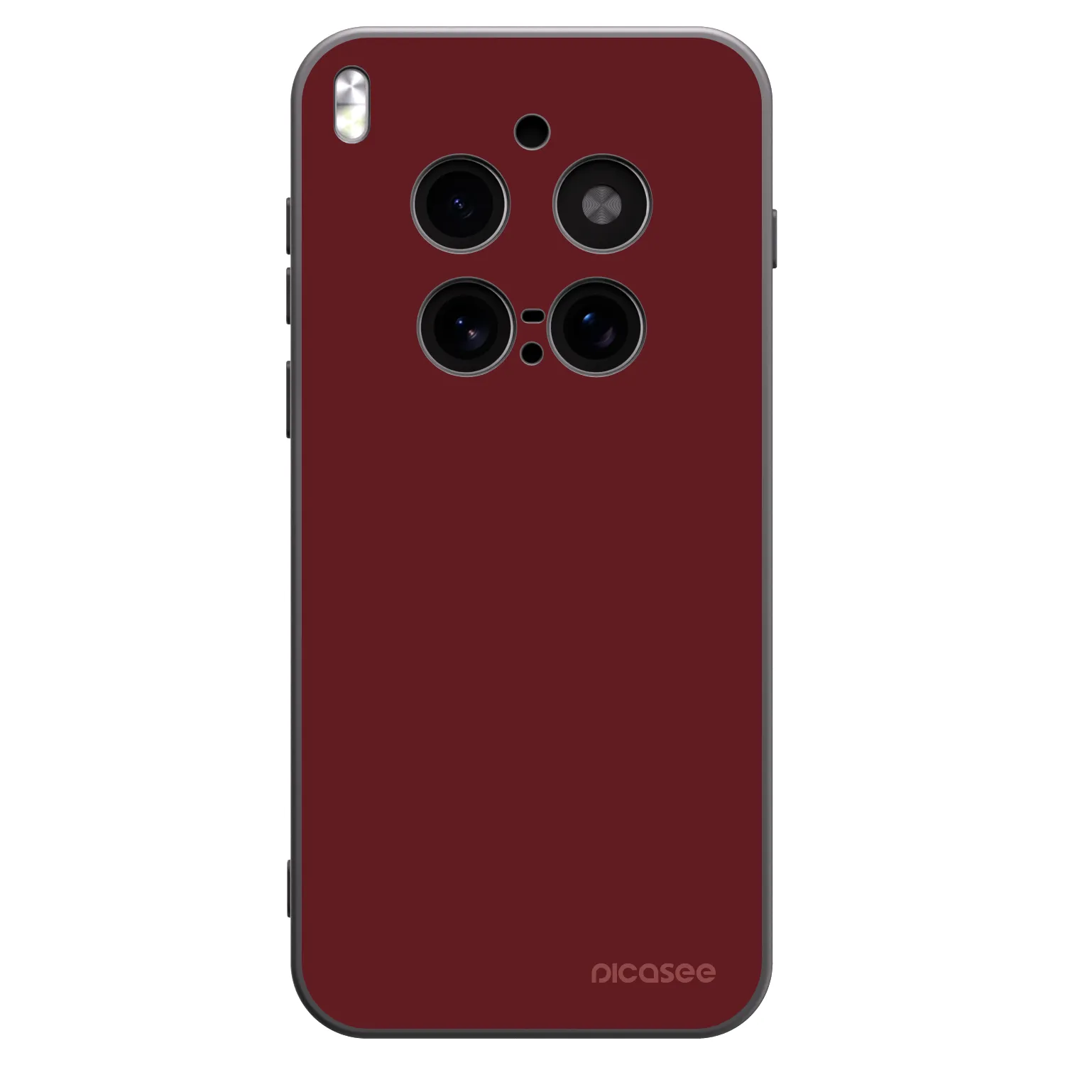 Picasee silikonowe czarne etui na Vivo X300 Pro - Red Bliss