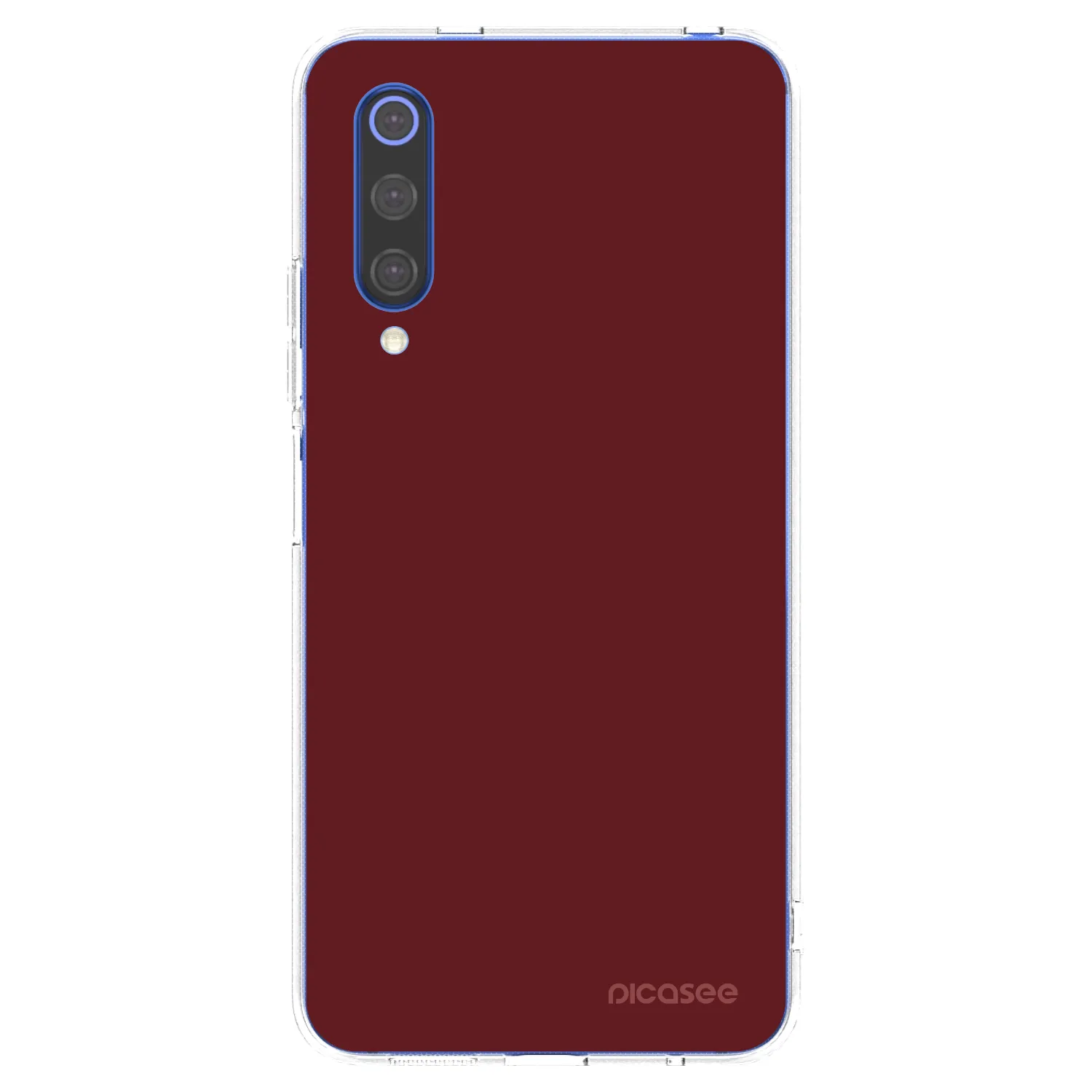 Picasee silikonowe przeźroczyste etui na Xiaomi Mi 9 SE - Red Bliss