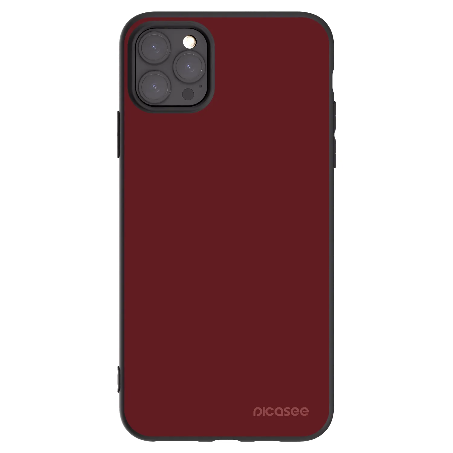 Picasee silikonowe czarne etui na Apple iPhone 11 Pro Max - Red Bliss