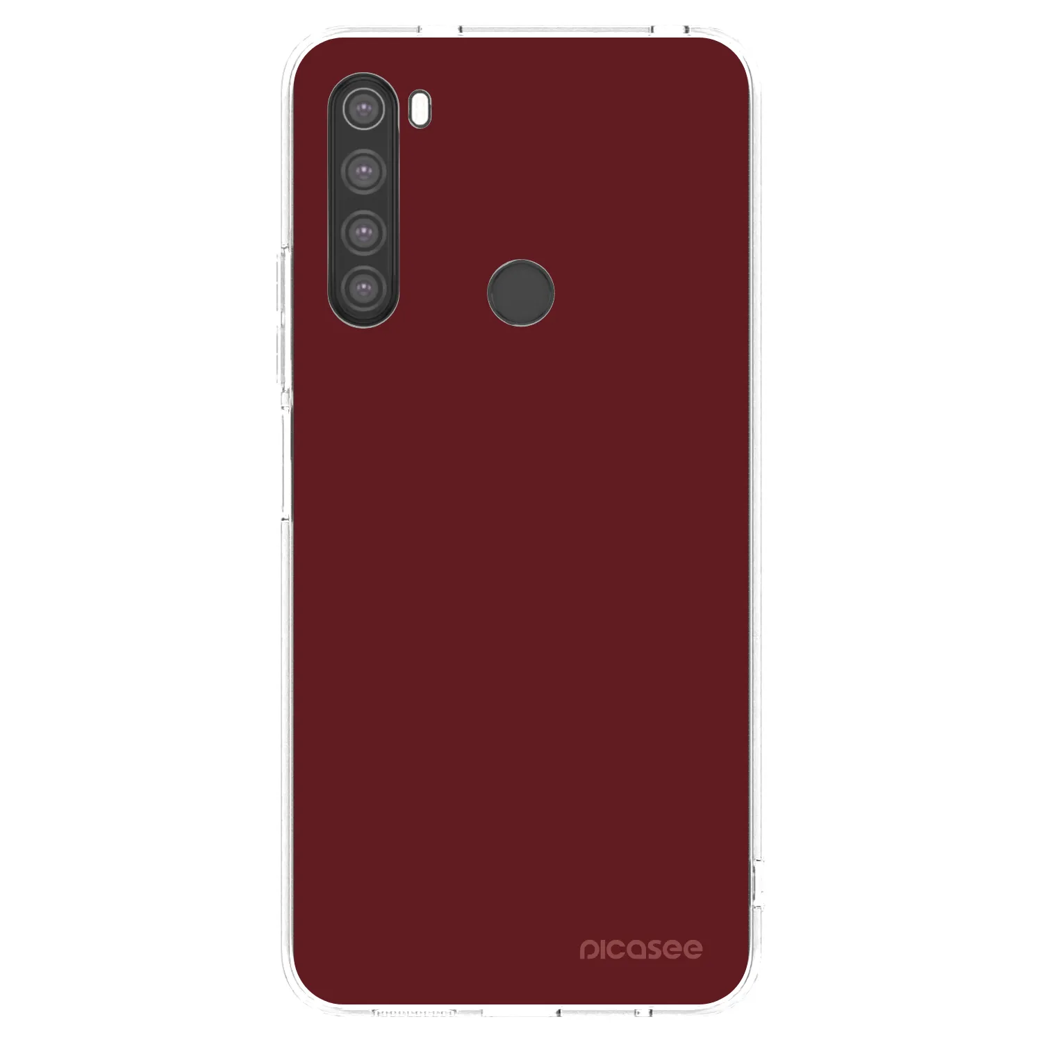 Picasee silikonowe przeźroczyste etui na Xiaomi Redmi Note 8 - Red Bliss